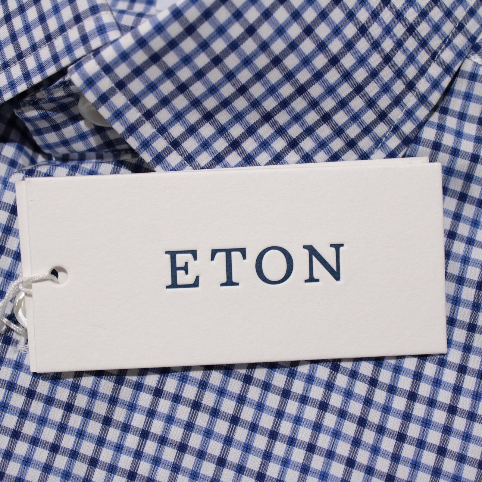 Eton New with tags Shirt Size L US In Blue