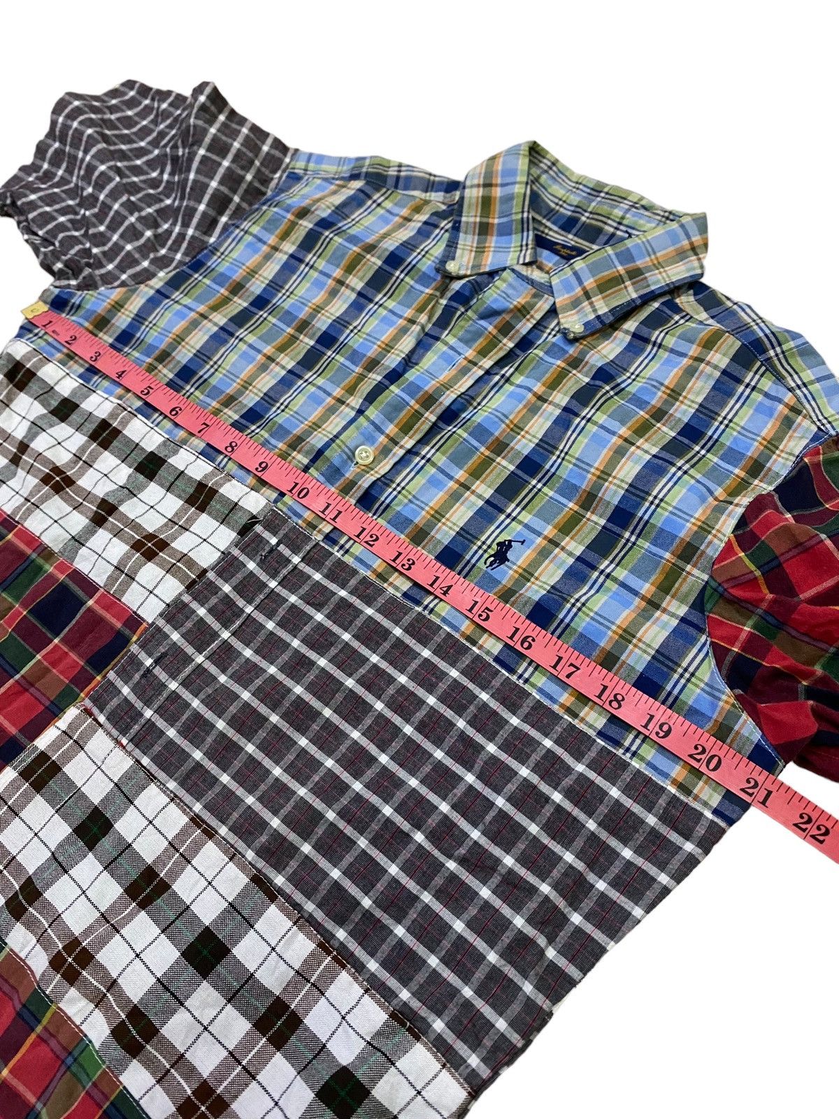 Polo Ralph Lauren 💥Vintage Simplicite Plus X Ralph Lauren Patchwork Shirt Size US L / EU 52-54 / 3 - 6 Thumbnail