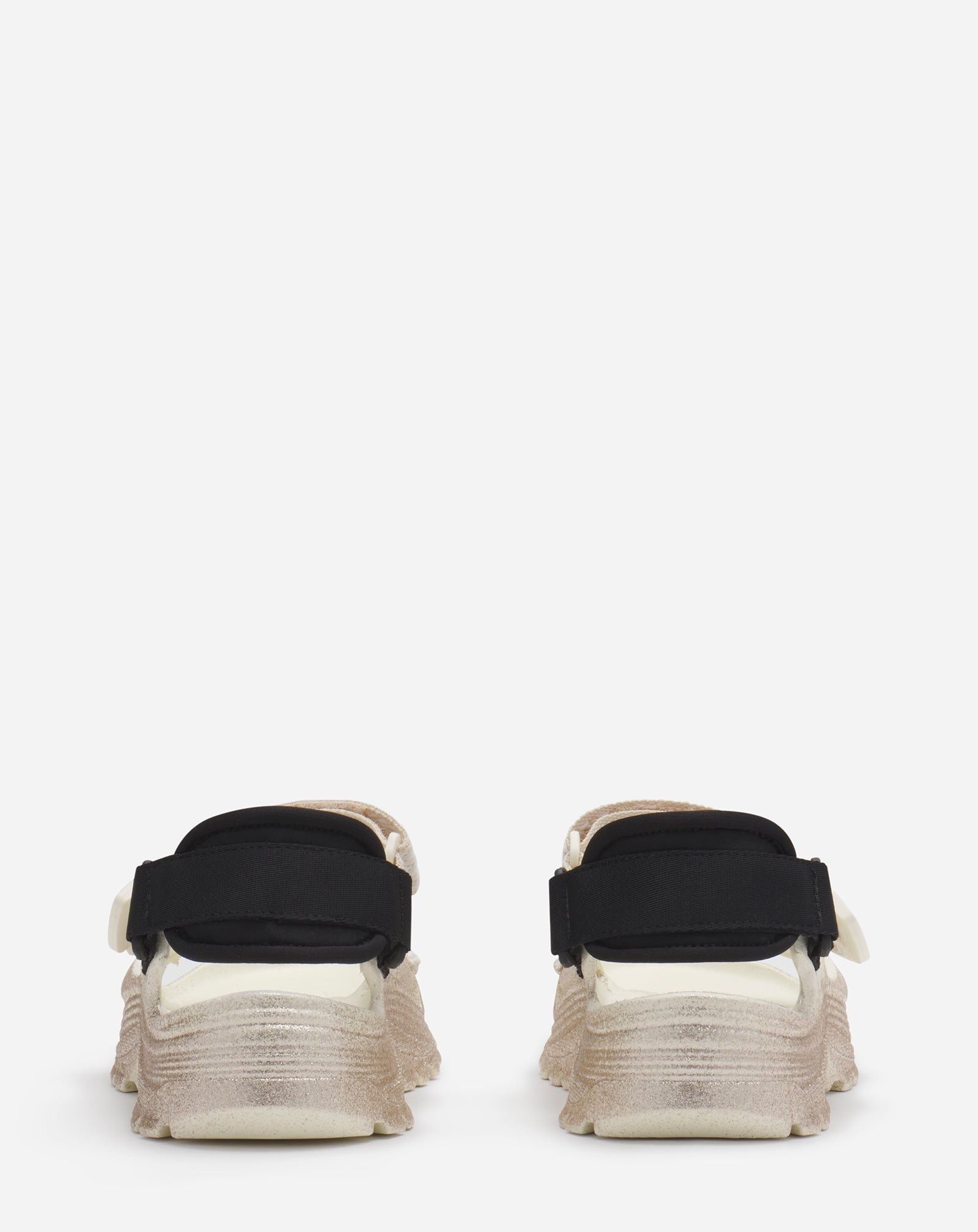 Lanvin o1w1db10125 Glittery Rubber Sandals in Cream/Black Size US 8 / IT 38 - 4 Thumbnail