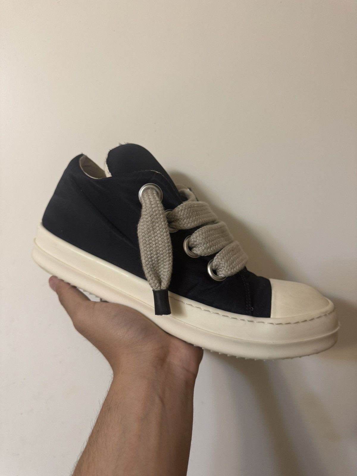 Rick Owens DRKSHDW Padded Ramones High Top Puffer Sneakers Black Milk EU 42 US 9 Rick Owens × Rick Owens Drkshdw Rick Owen Puffer Ramone  main image 2