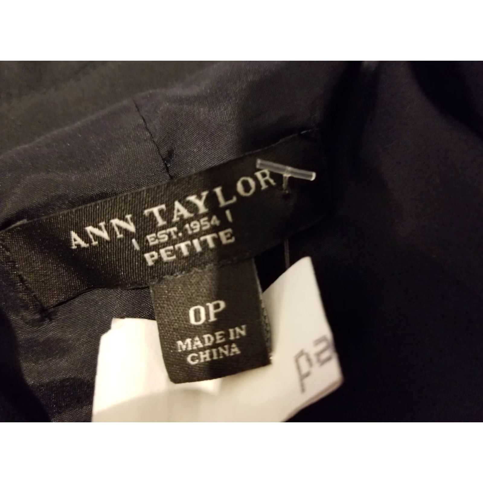 Ann Taylor VINTAGE Ann Taylor Blazer Jacket Sport 0P Petite Black Cotton Womens 3-in-1 Jacket Blazer Black 0P Petite Womens Size XS / US 0-2 / IT 36-38 - 3 Thumbnail