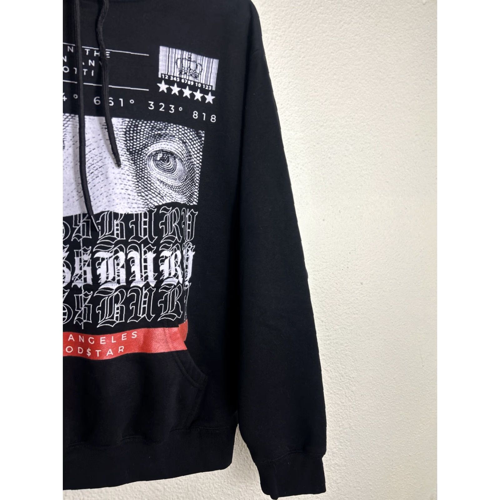 Vintage Kingsbury Los Angeles Mens Hoodie Pullover Black M Hoodstar Angel Graphic Pullover Hoodie Mens Black Size US M / EU 48-50 / 2 - 5 Thumbnail