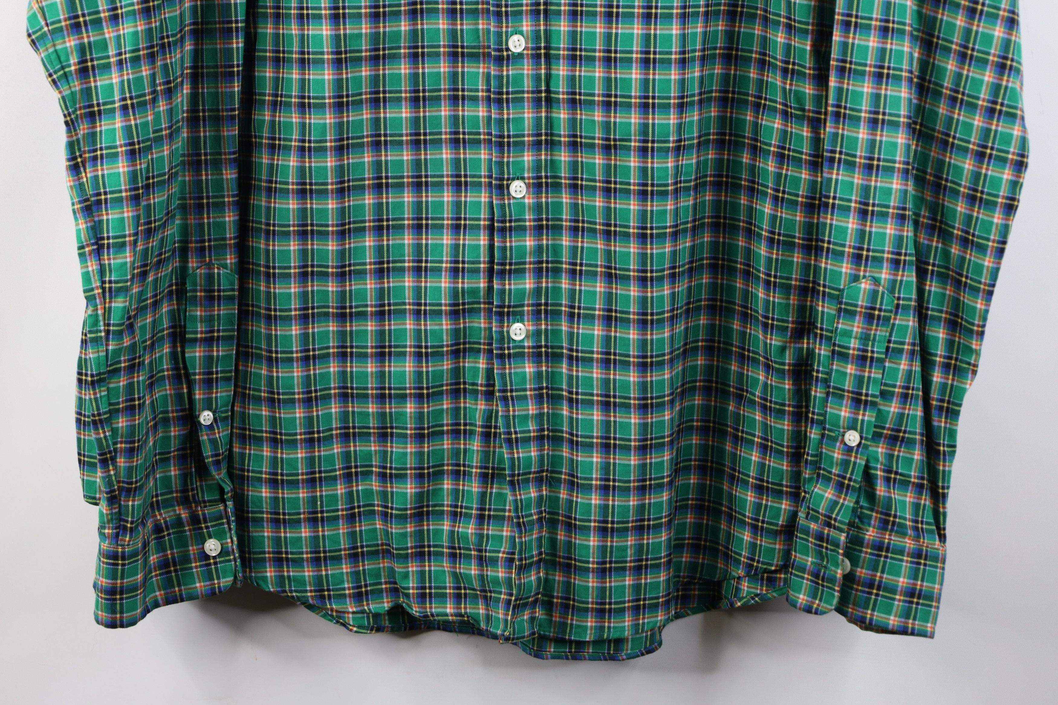 Ralph Lauren Vintage 90s Ralph Lauren Flannel Collared Button Down Shirt Size US XL / EU 56 / 4 - 3 Thumbnail
