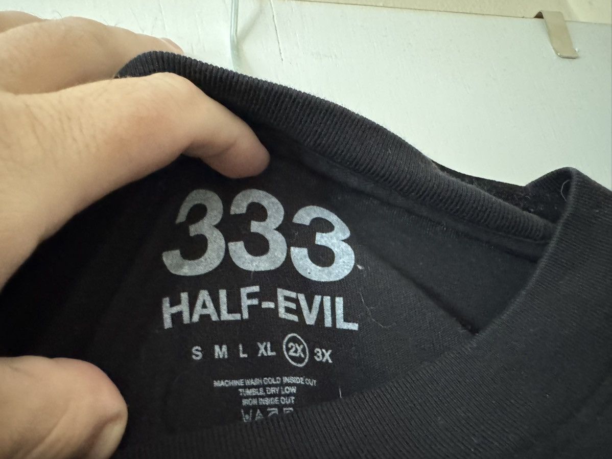 Half Evil Black Half Evil 333 Glo Gang T-Shirt with Pink Logo. Size US XXL / EU 58 / 5 - 2 Thumbnail