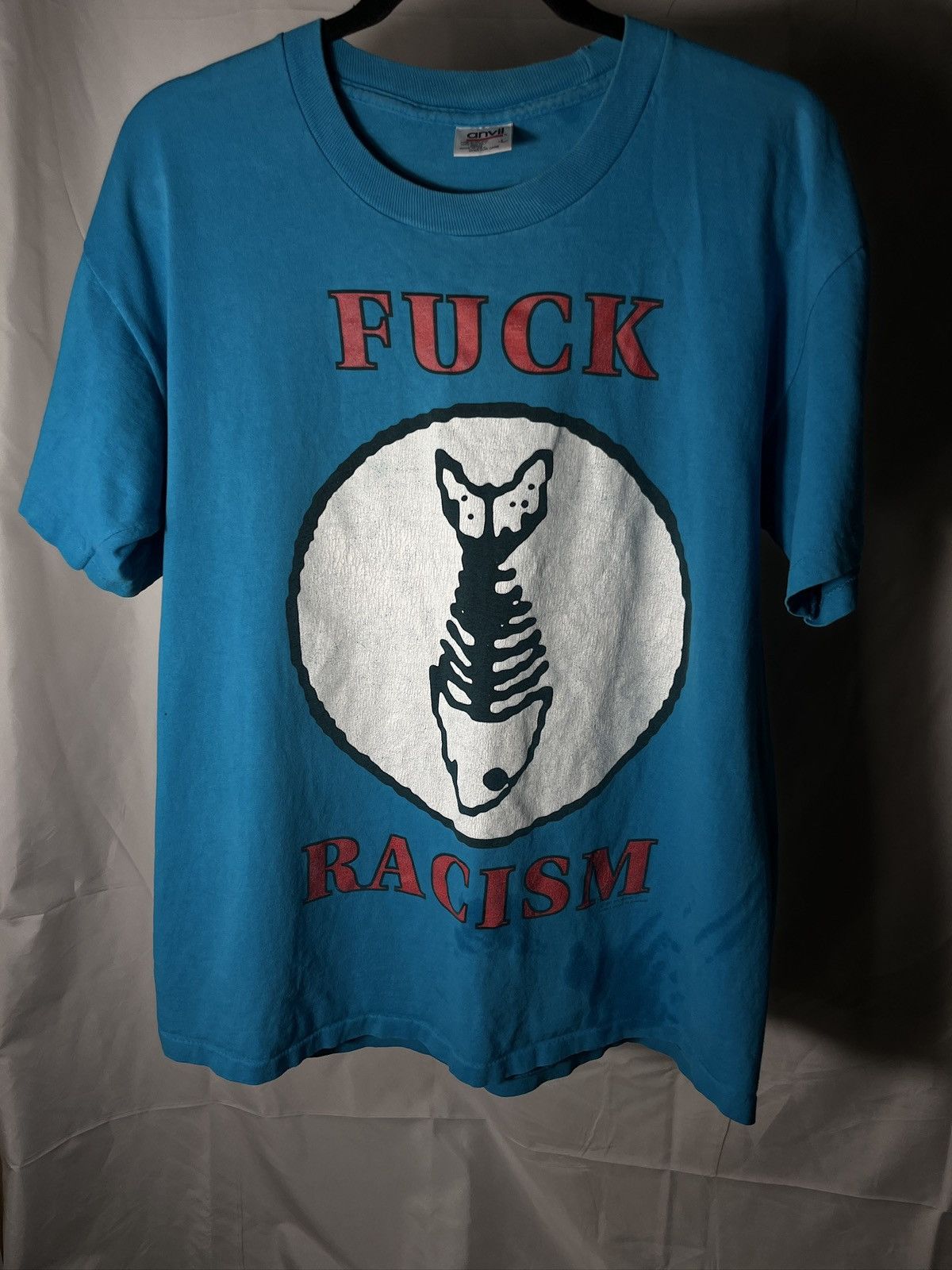 Other Vintage 1991 Fishbones F racism tee Size US L / EU 52-54 / 3 - 1 Thumbnail