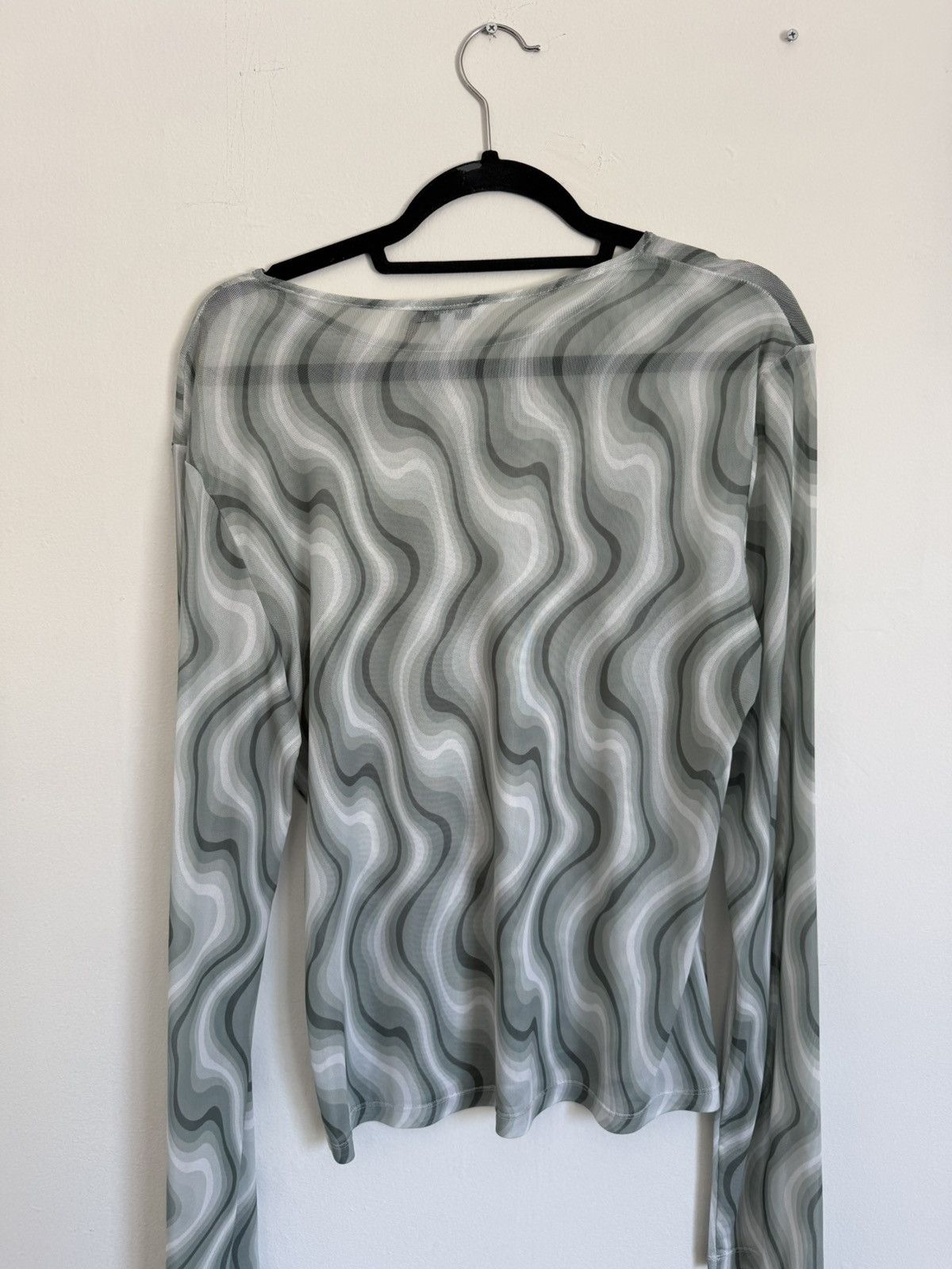 Miaou Miaou Mesh Swerve Long Sleeve Tee Size XL / US 12-14 / IT 48-50 - 2 Thumbnail
