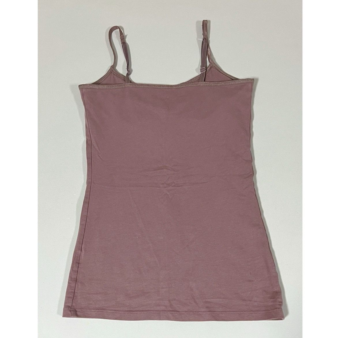 Vintage SO Mauve Pink Cami Shelf-Bra Camisole Tank Top Shirt XS 🎀 Size XS / US 0-2 / IT 36-38 - 3 Thumbnail