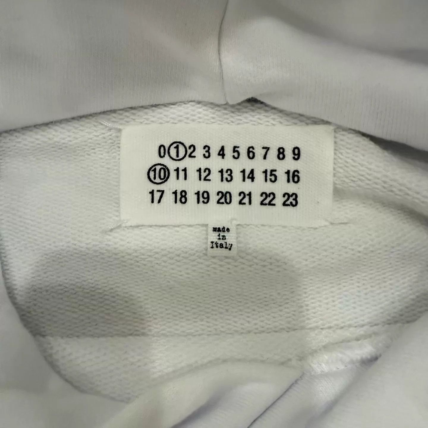 Maison Margiela Maison Margiela White Creative Tag Sweatshirt M Stain Size M / US 6-8 / IT 42-44 - 3 Thumbnail