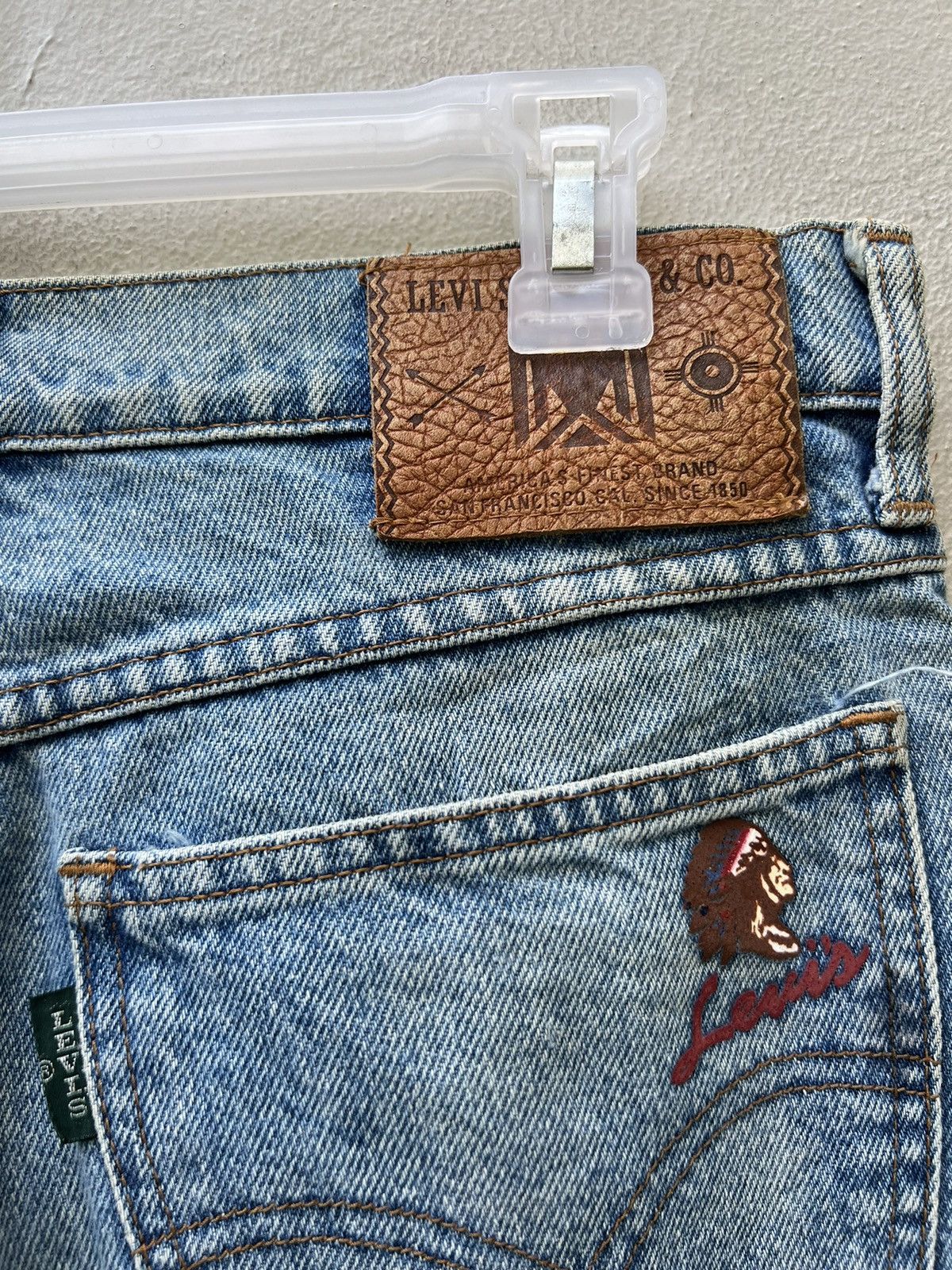 Levi's Vintage 1989 Levi’s Apache Dirty Mud Denim Jeans Size US 31 - 19 Thumbnail