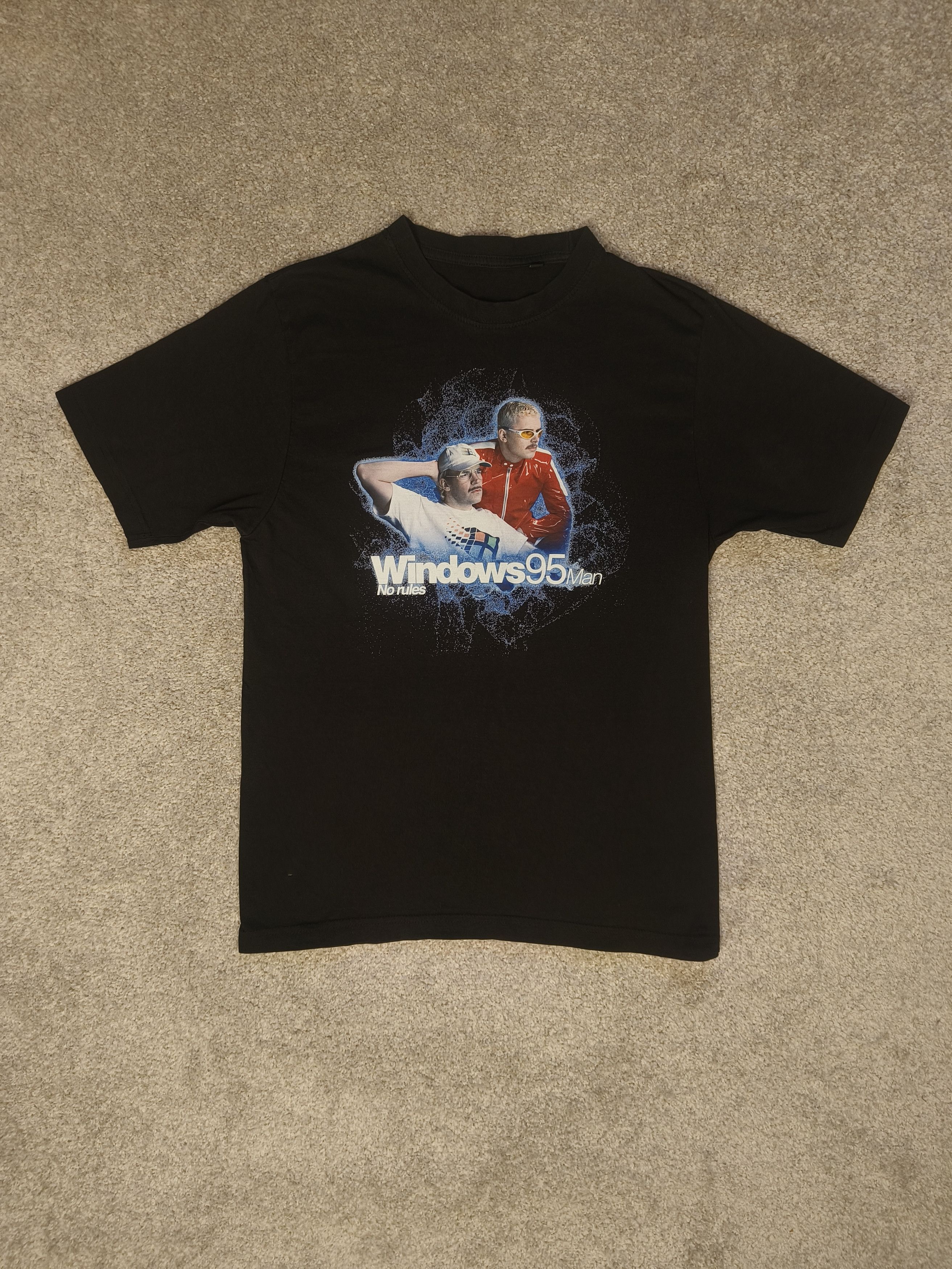 Vintage Vintage Windows 95 Y2K Tech Graphic Tee Black Size US S / EU 44-46 / 1 - 1 Thumbnail