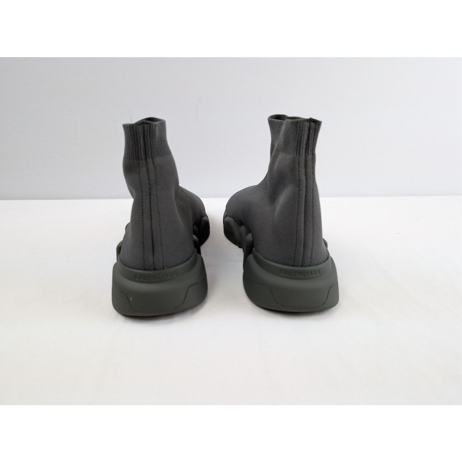 Balenciaga o1rshd1 Speed 2.0 LT New Recycled Knit Sneakers in Dark kaki Size US 12 / EU 45 - 12 Thumbnail