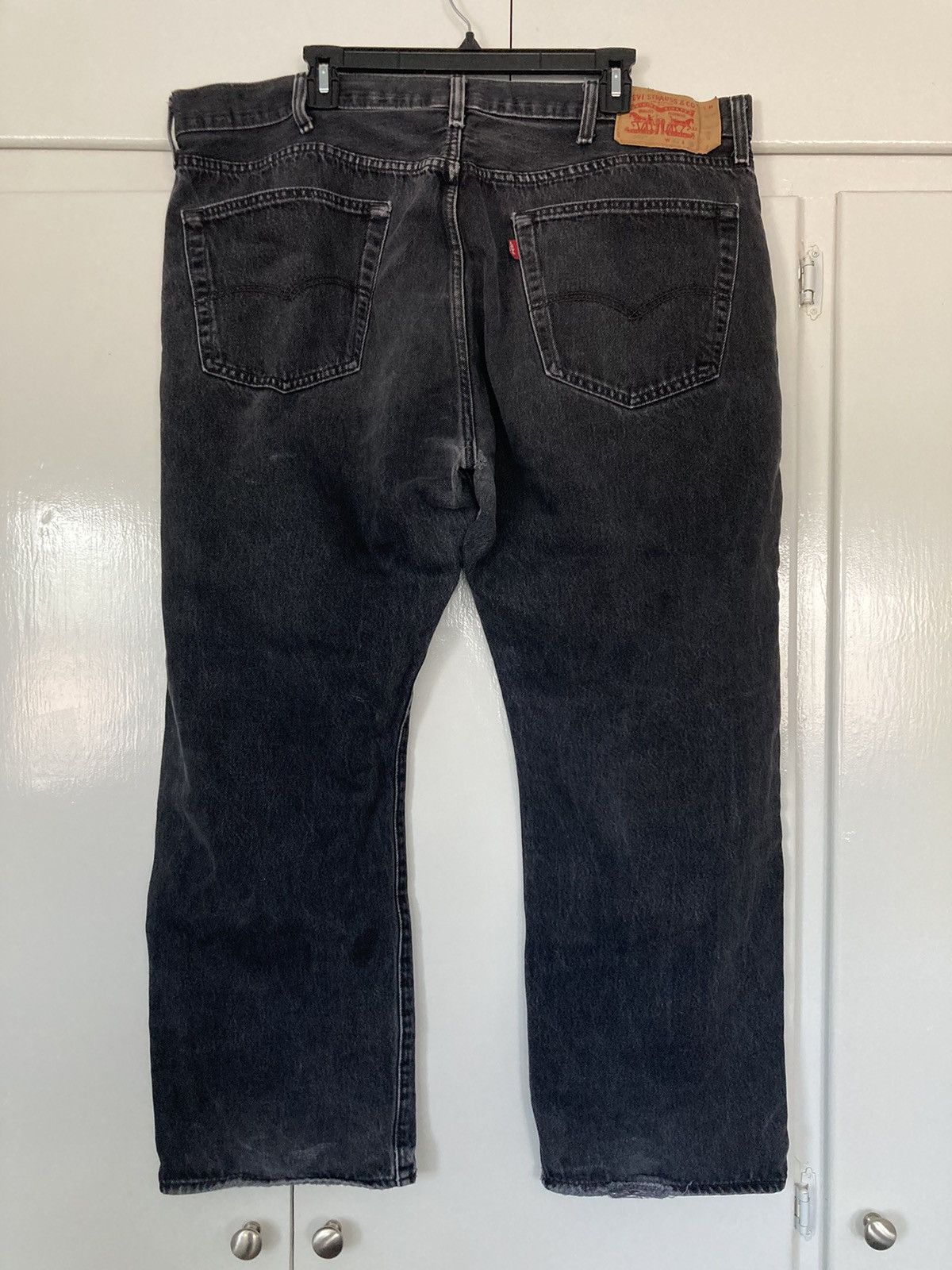 Levi's LEVI'S 501 BLACK ACID WASH DENIM JEANS RELAX BUTTON CLOSURE Size US 44 / EU 60 - 2 Thumbnail