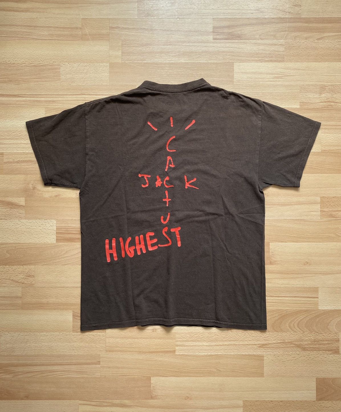 Travis Scott T-shirt Nike cactus jack Travis Scott Brown Size L  