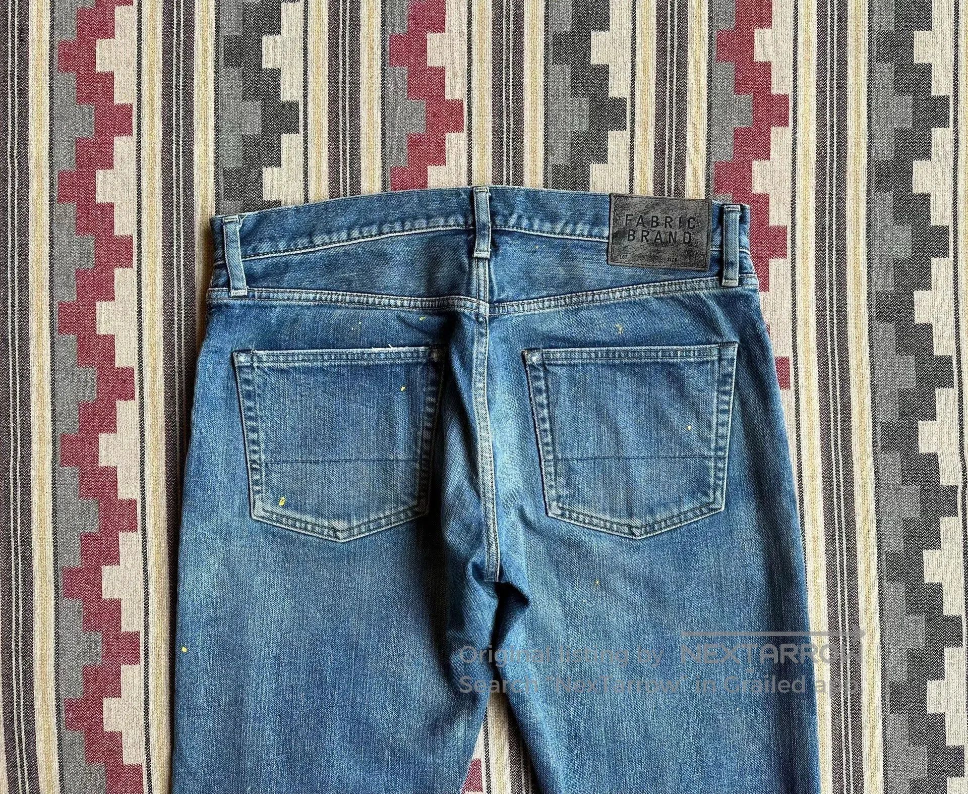 Fabric Brand & Co. Blue Distressed Denim Jeans. Size US 30 / EU 46 - 4 Thumbnail