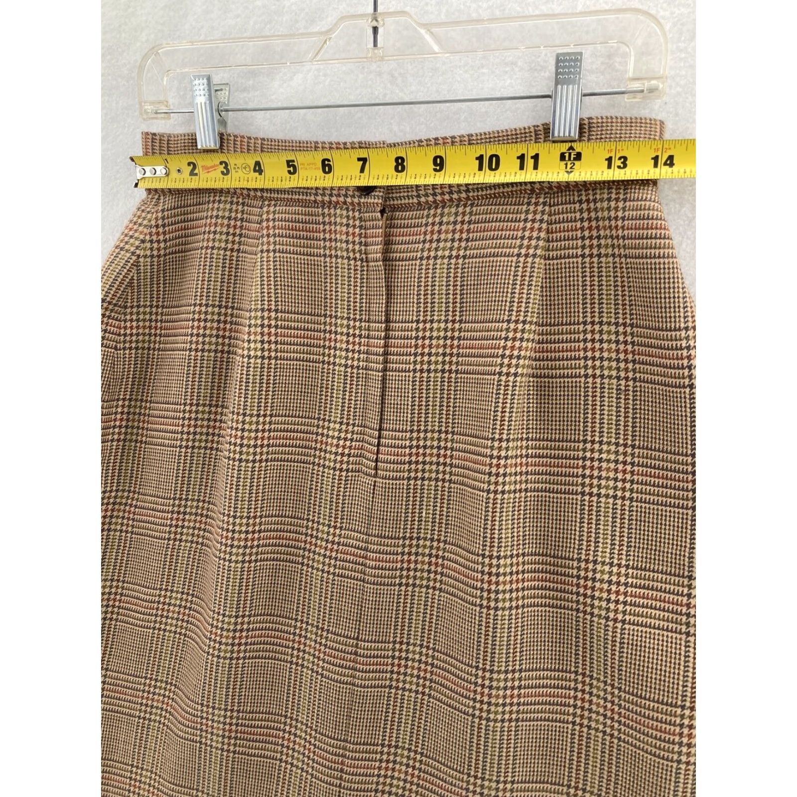 Vintage VINTAGE Cambridge Dry Goods Plaid Wool Skirt Womens 8 Knee Length Size 30" / US 8 / IT 44 - 3 Thumbnail