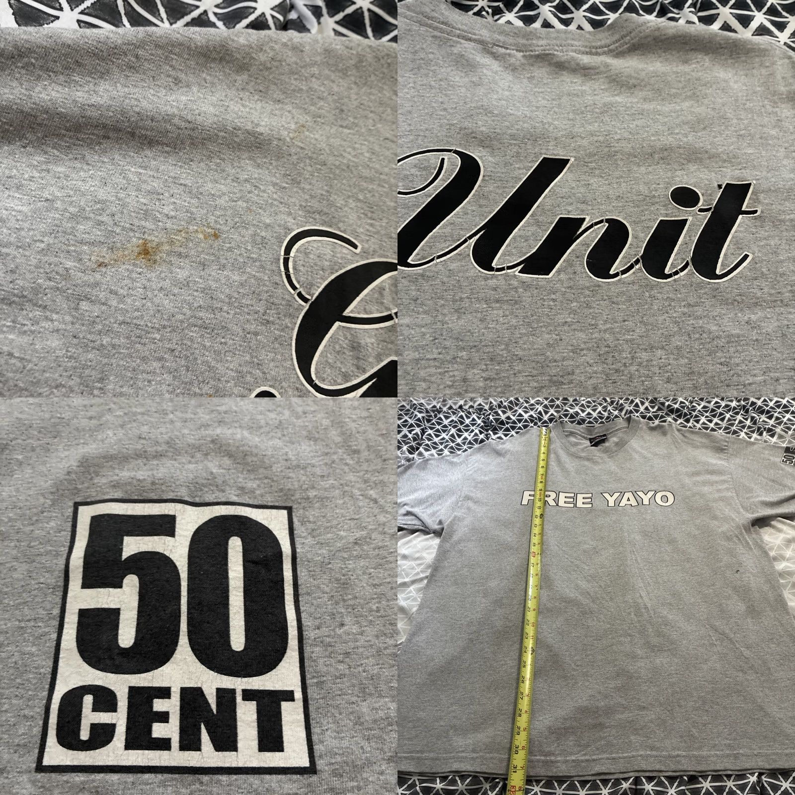 Vintage VINTAGE Shady LTD Free Yayo T Shirt 50 Cent G Unit Y2K 2003 XL Gray Mens Size US XL / EU 56 / 4 - 8 Thumbnail