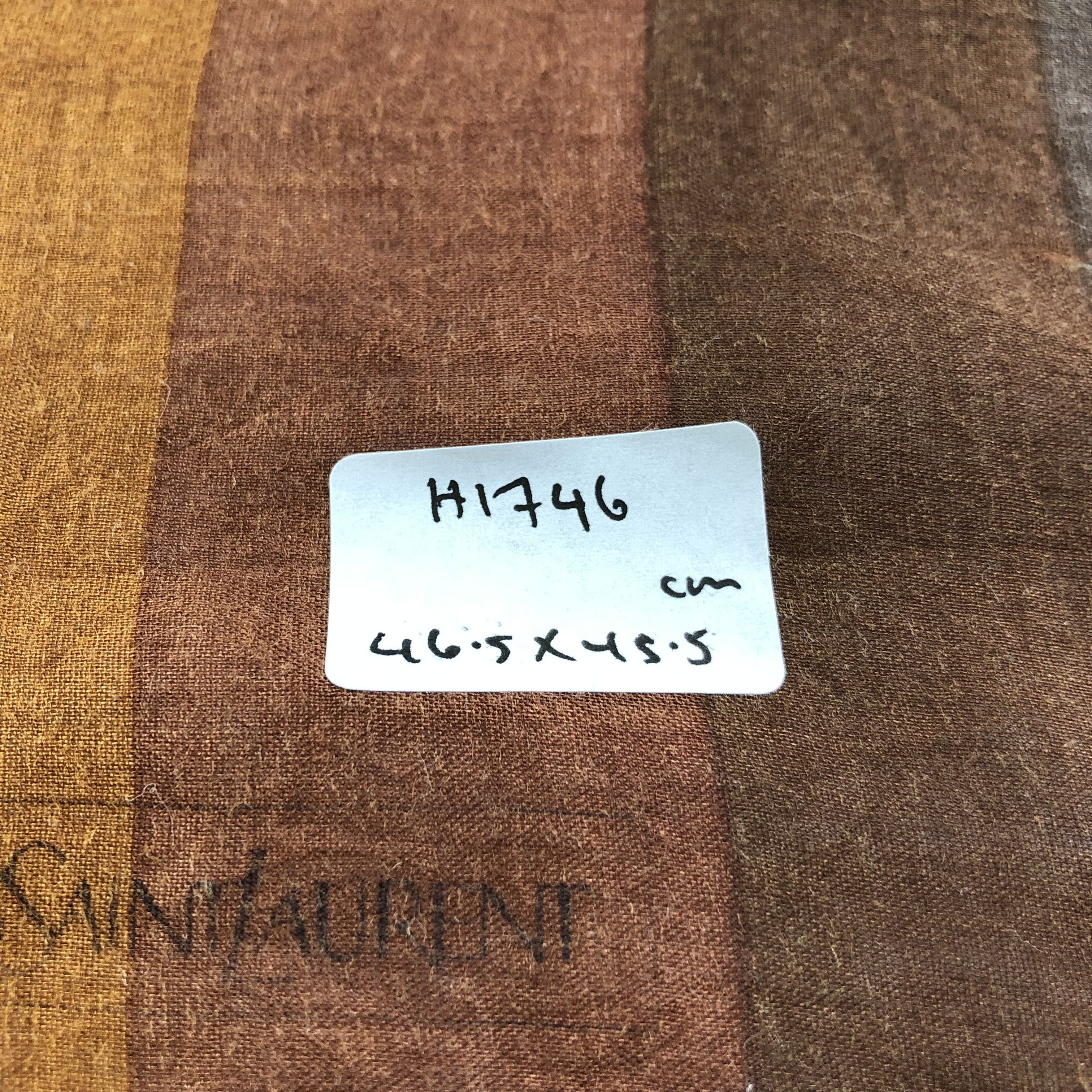 Yves Saint Laurent YSL Hand Rolled Handkerchief Neckerchief Bandana H1746 Size ONE SIZE - 9 Thumbnail
