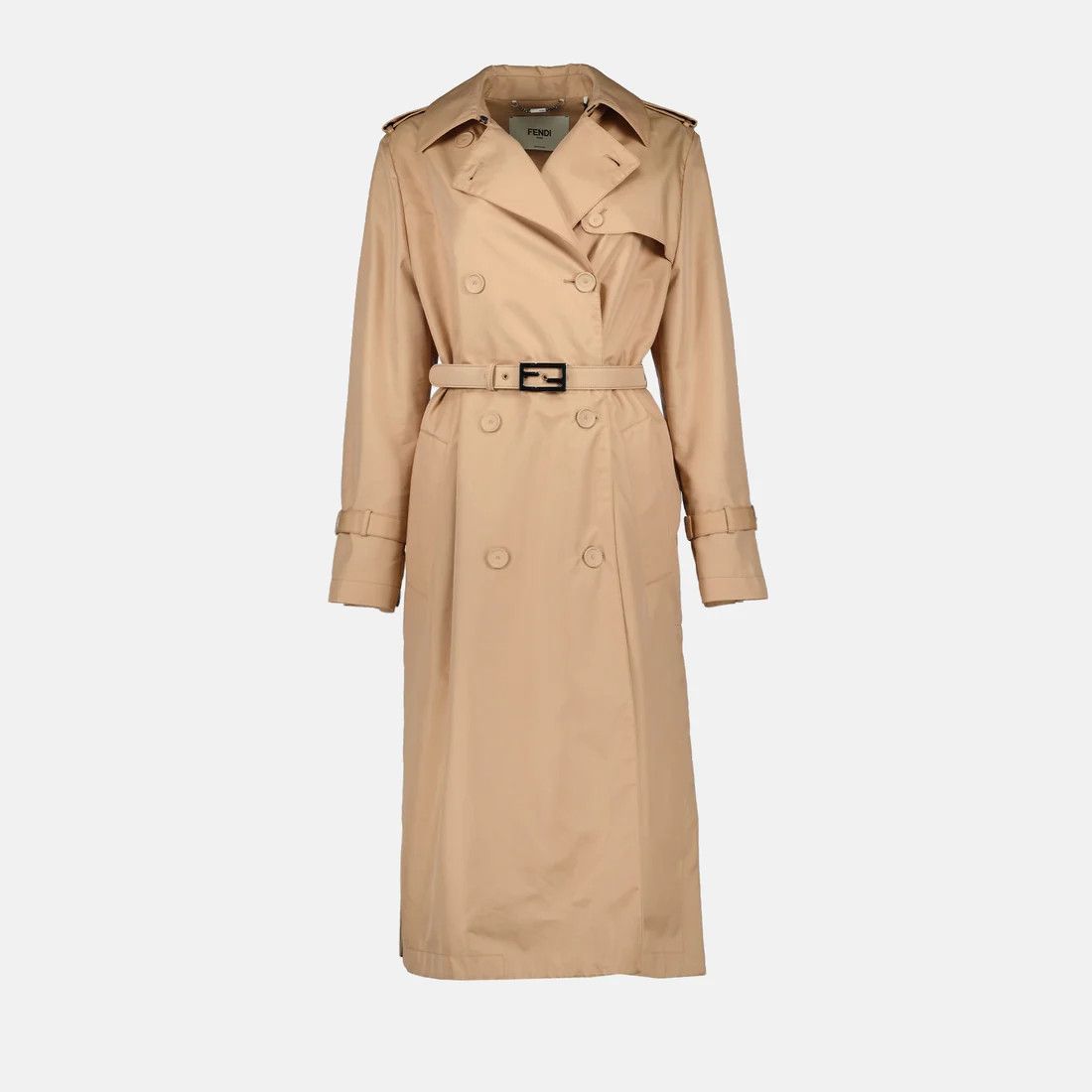 Fendi o1s1wg111224 Trench Coat in Beige Size S / US 4 / IT 40 - 1 Thumbnail