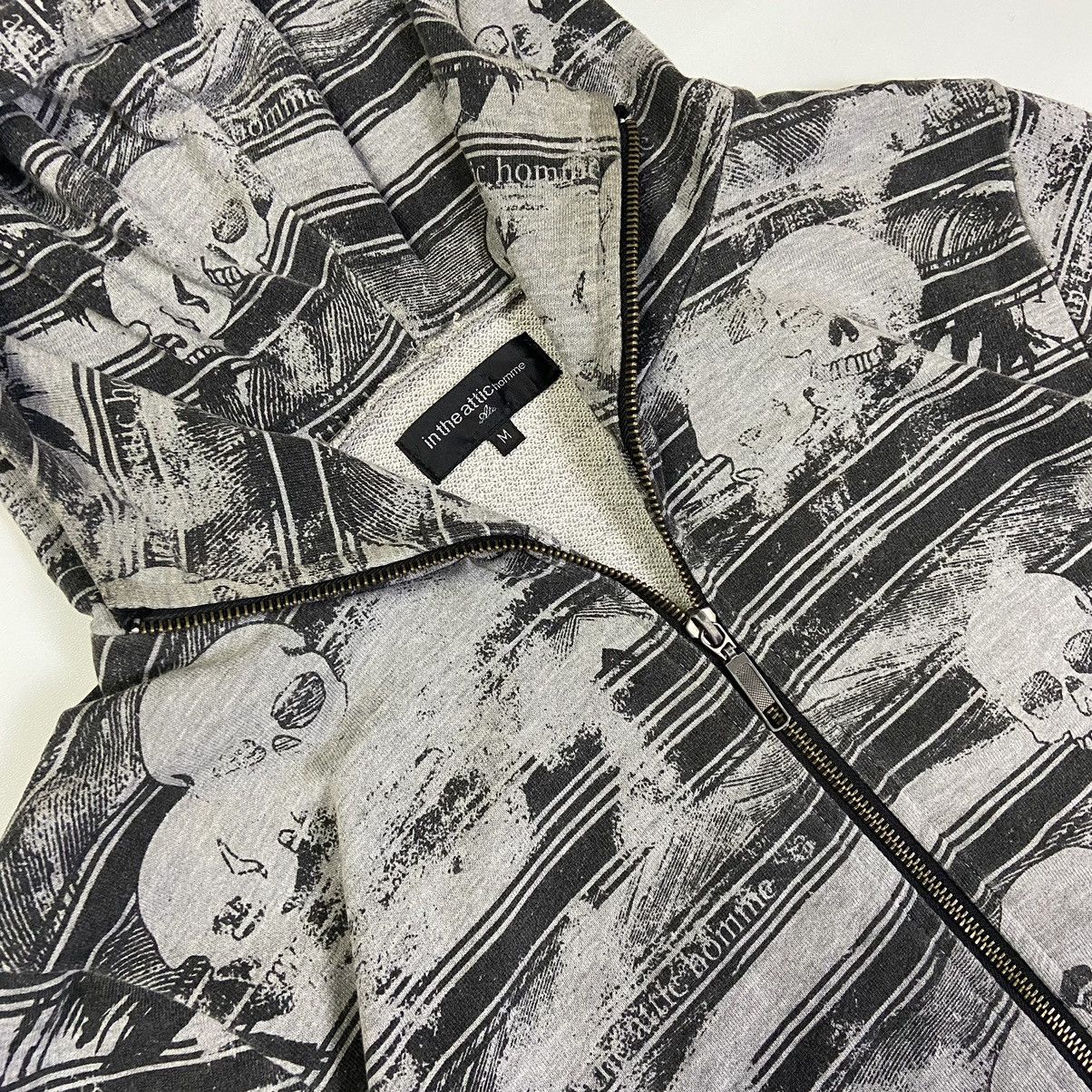 In The Attic 2000s In The Attic - Skull Zip Hoodie Gothic Punk Y2k Ifsix Size US M / EU 48-50 / 2 - 4 Thumbnail
