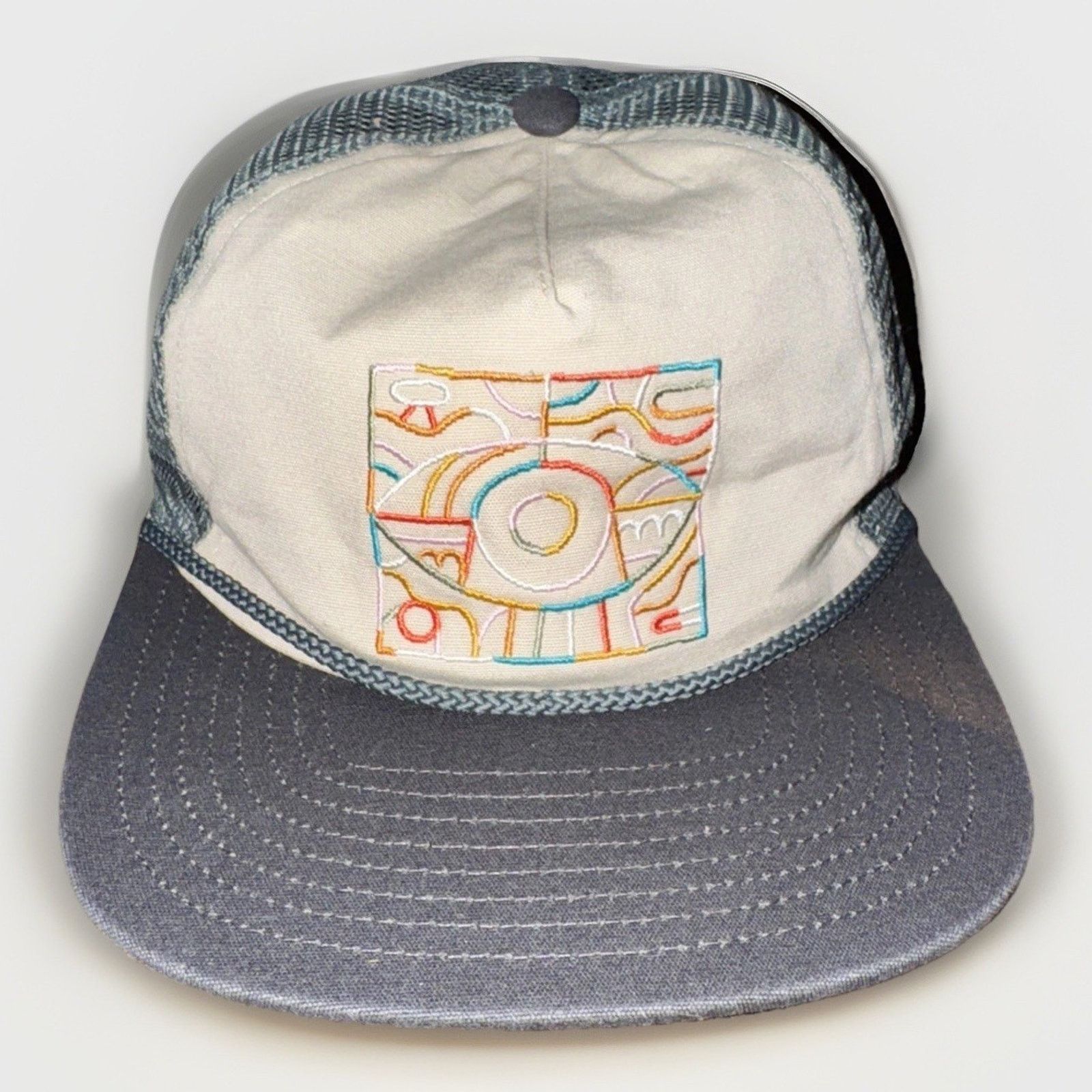 Patagonia Patagonia Trucker Hat Abstract Embroidered Snapback Mesh Size ONE SIZE - 1 Thumbnail