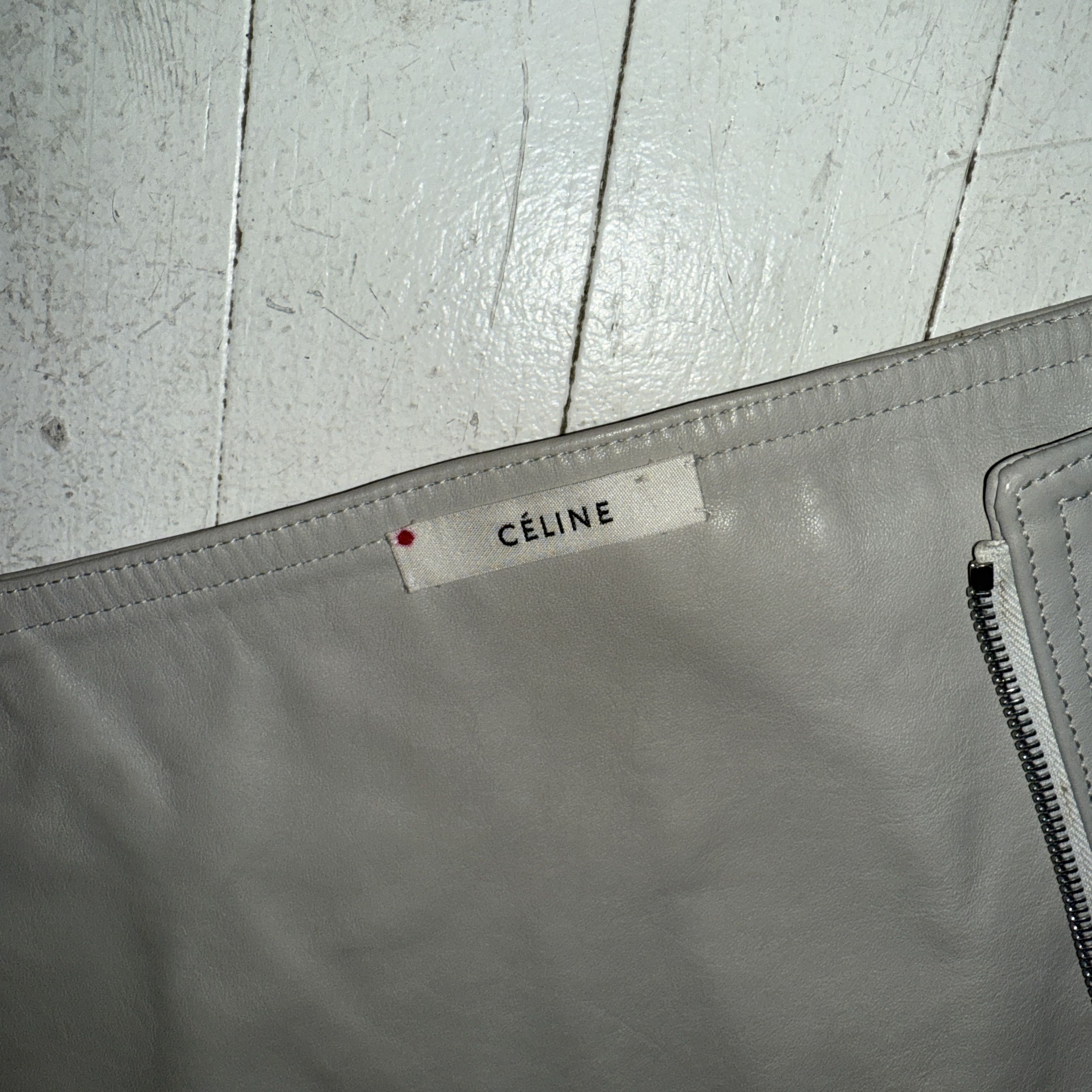 Celine Celine Rare Runway Leather Microskirt Size 29" - 5 Thumbnail