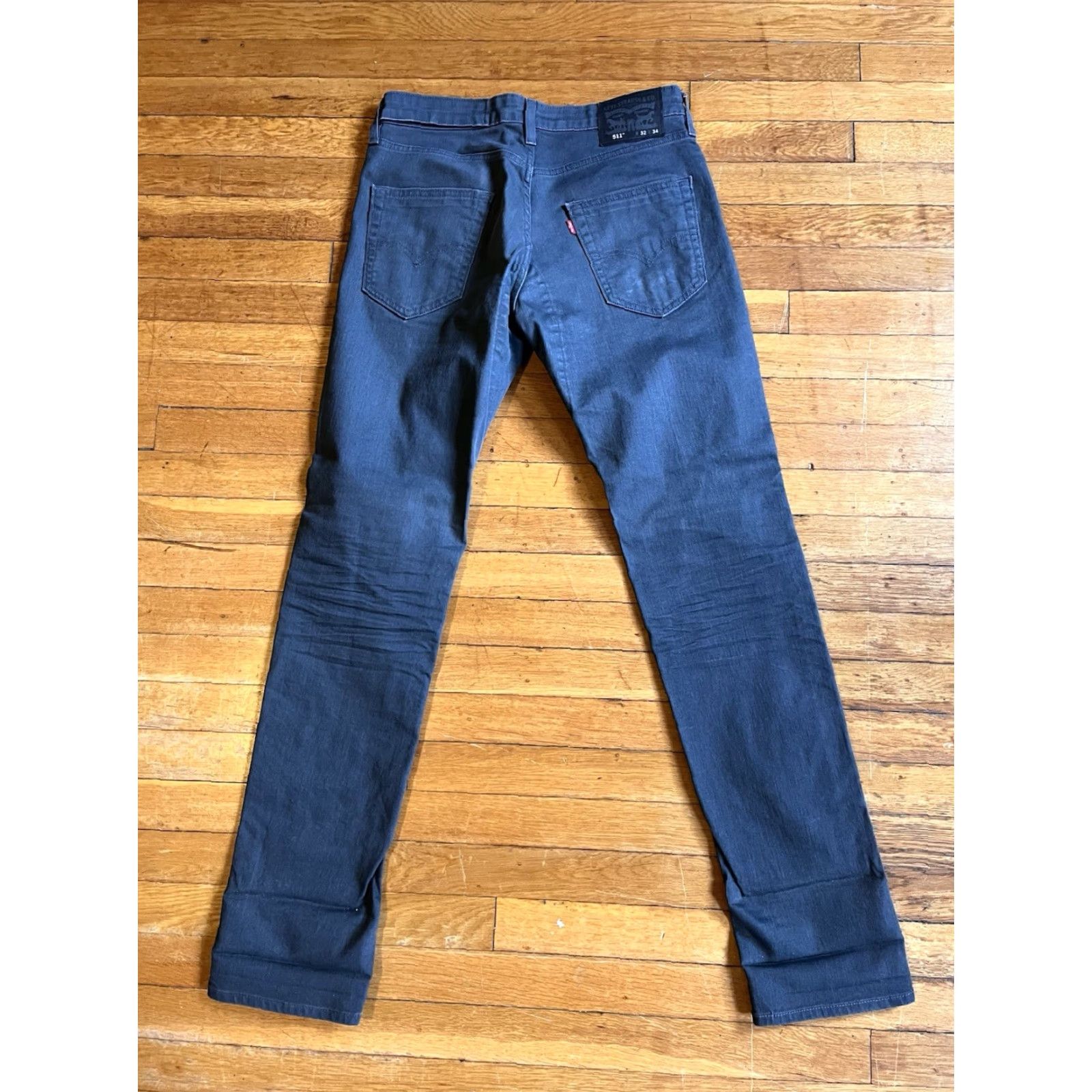 Levi's Levi’s 511 Selvedge Leg Denim Jeans Men’s 32x34 Grey Denim Jeans Slim Straight 5-Pocket Vintage: No N/A Women? (Note: Do not add) Size US 32 / EU 48 - 4 Thumbnail