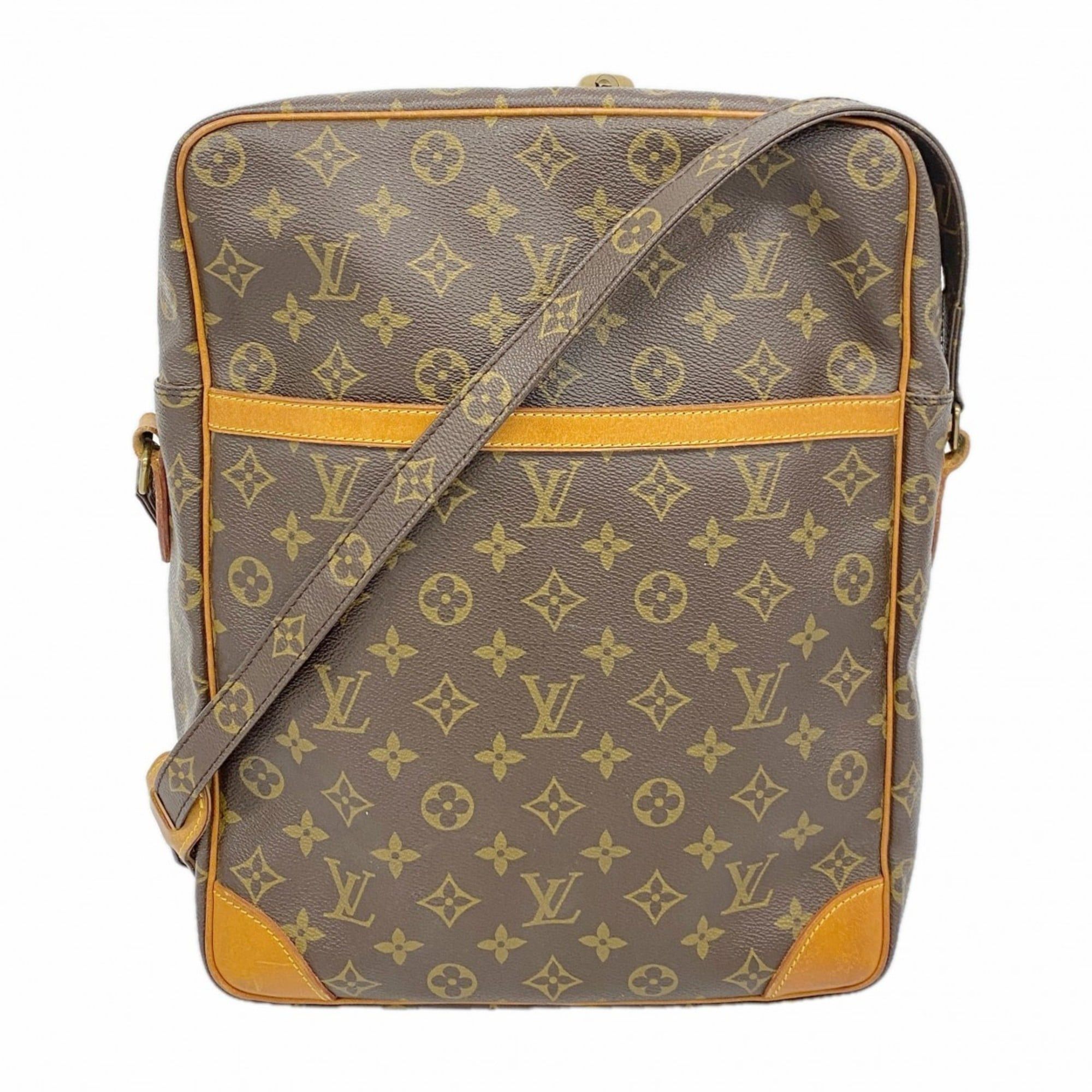 Louis Vuitton Monogram Danube Gm Shoulder Bag M45262 Brown Women's
