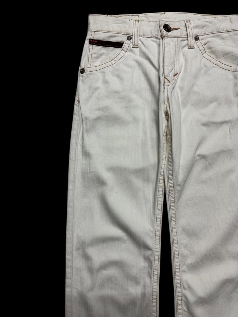 Edwin RARE Edwin White Jeans Navajo Style Pocket Made in Japan Size US 28 / EU 44 - 5 Thumbnail