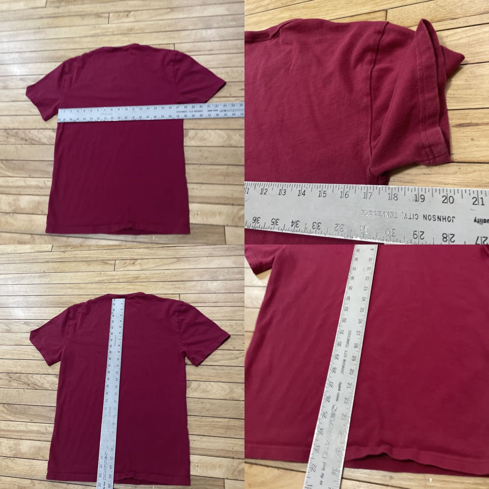 Champion VINTAGE Champion Embroidered T Shirt Mens S Red Crew KnitTee 590157 Size US S / EU 44-46 / 1 - 8 Thumbnail