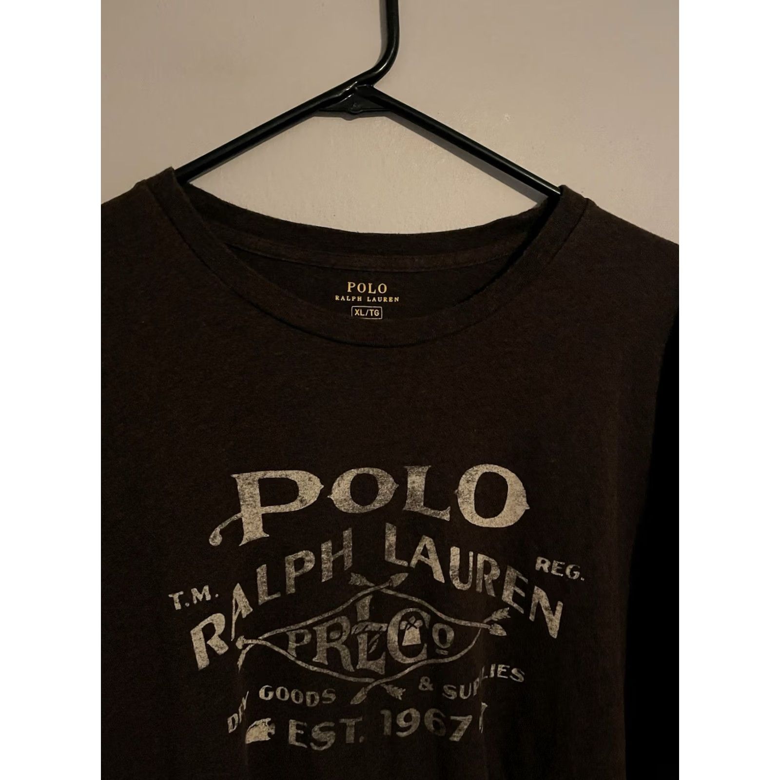 Polo Ralph Lauren Polo Ralph Lauren PRLCO Dry Good & Supplies L/S Tee T-Shirt Mens XLarge Brown Size US XL / EU 56 / 4 - 2 Thumbnail