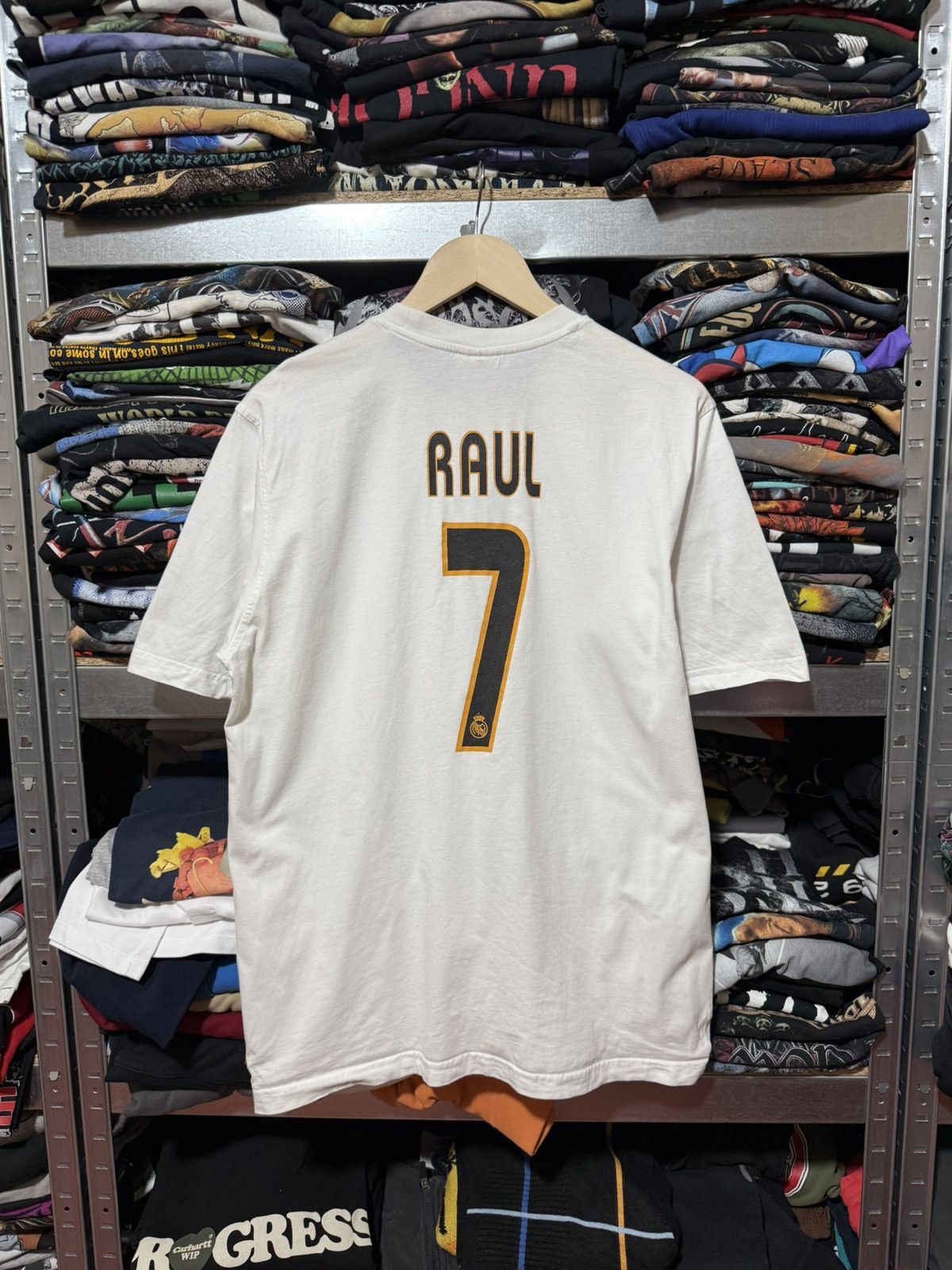 Adidas × Vintage Rare Vintage 2000s Adidas Real Madrid Raul #7 Soccer T-Shirt Size US XL / EU 56 / 4 - 2 Thumbnail