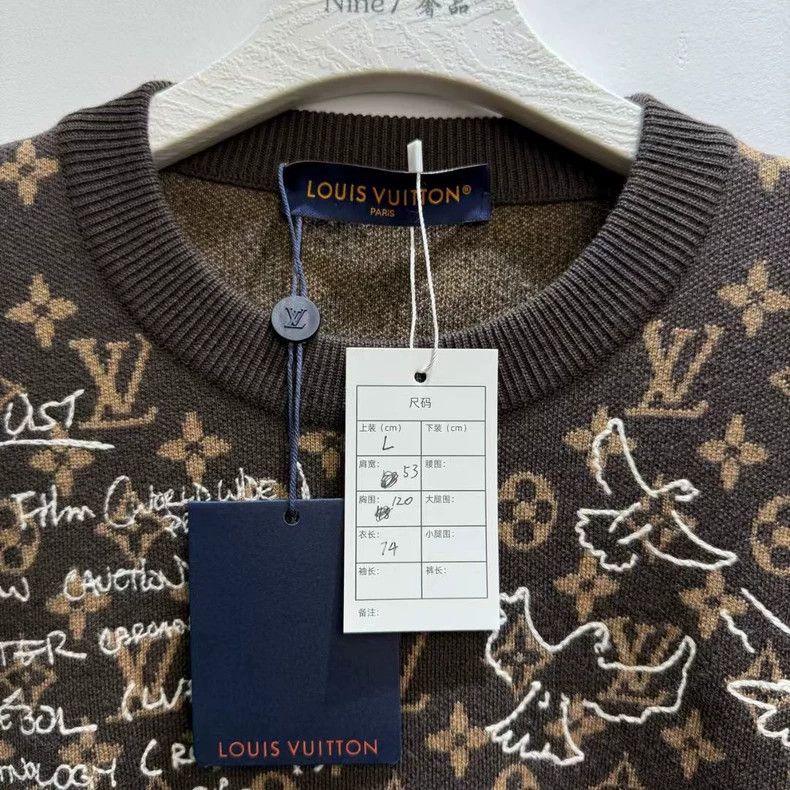 Louis Vuitton Louis Vuitton 24 New Brown Embroidered Graffiti Full Print Size US L / EU 52-54 / 3 - 2 Thumbnail