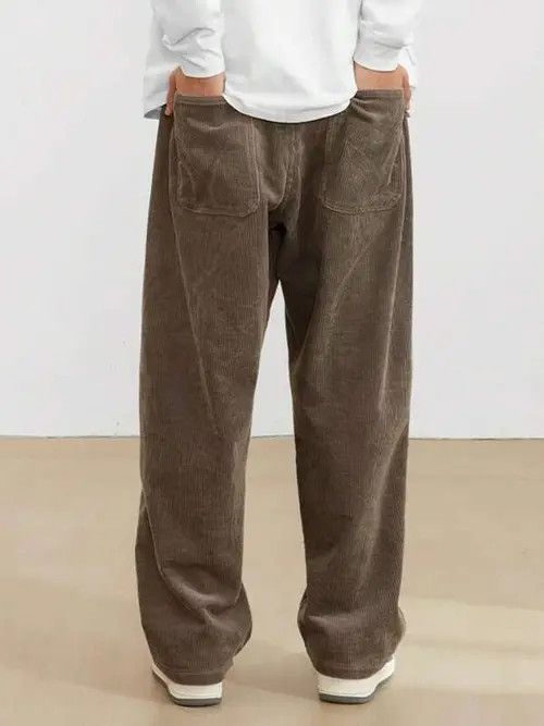Japanese Brand corduroy Straight-Leg Pants Casual fit trousers Size US 32 / EU 48 - 2 Thumbnail