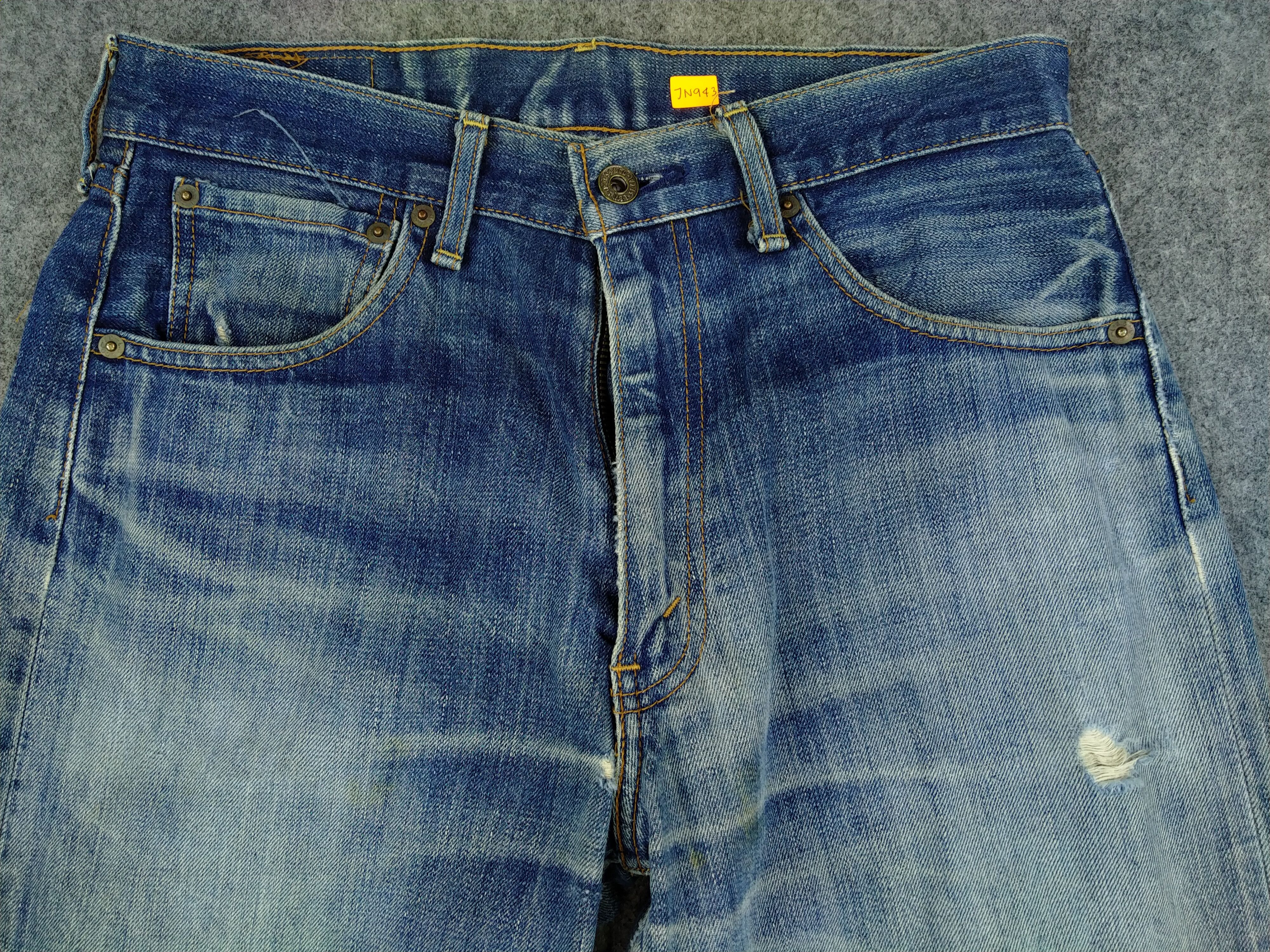 Levi's Blue Distressed Vintage Levi's 503 31x30.5 Denim -JN943 Size US 31 - 3 Thumbnail