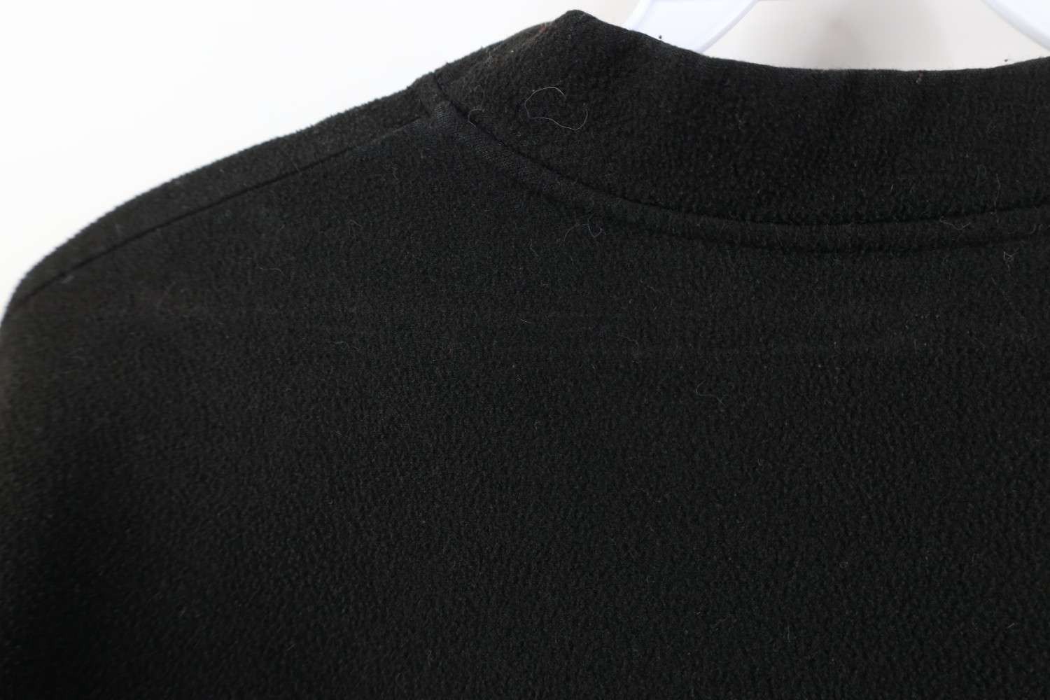Vintage Vintage 90s Streetwear Distressed Blank Fleece Sweater Black Size US XL / EU 56 / 4 - 10 Thumbnail