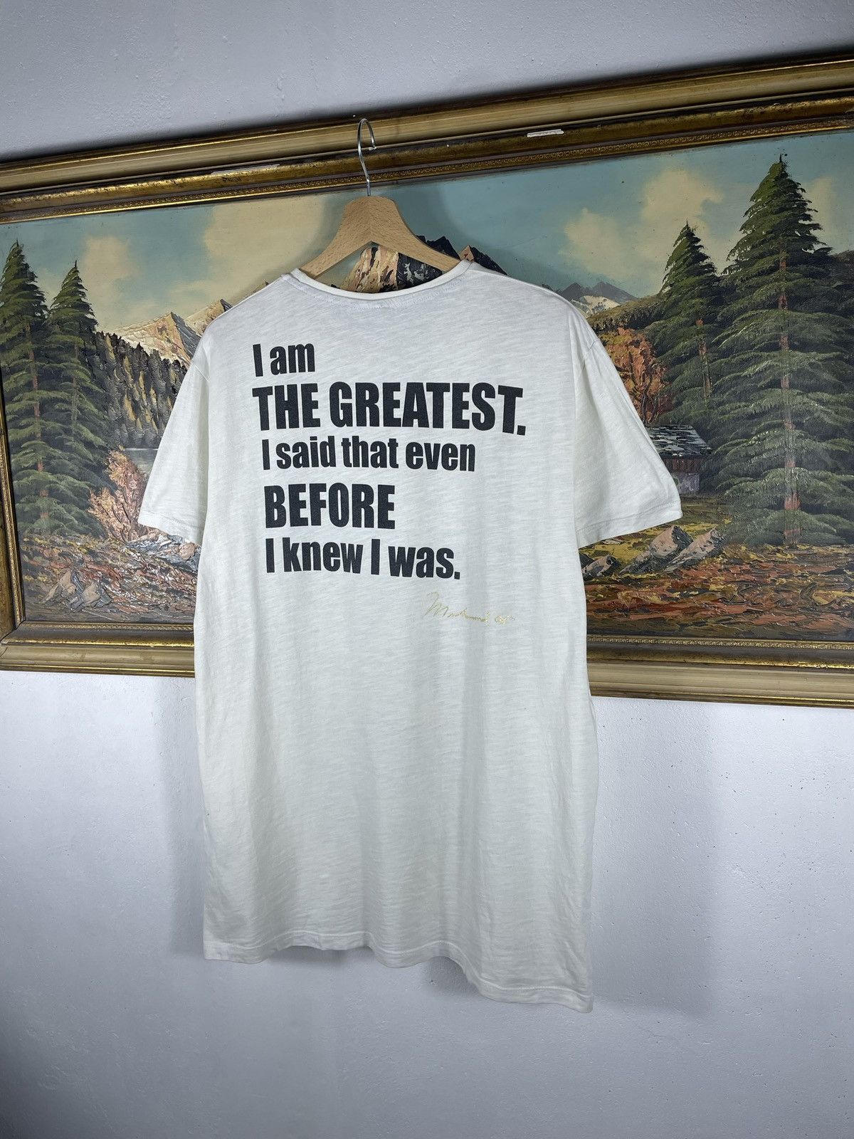 Vintage Vintage Muhammad Ali All Overprint T Shirt Tee Aop 00s Rare Size US XL / EU 56 / 4 - 8 Thumbnail