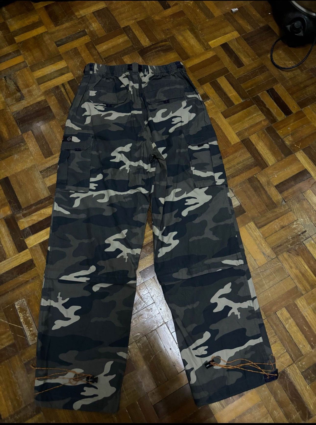 Vintage Military Cargo Pants With Belt (Size 28) Size US 28 / EU 44 - 2 Thumbnail