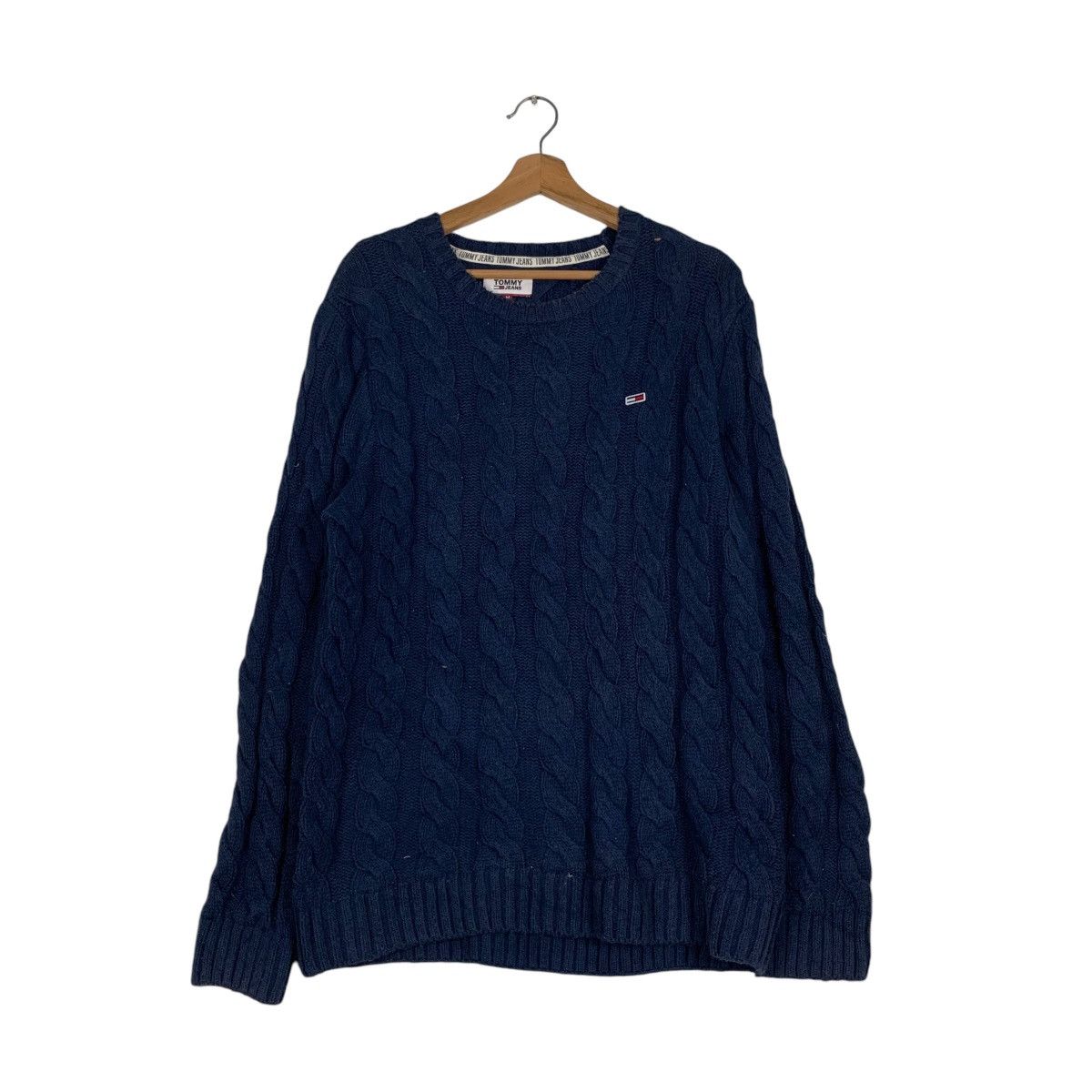 Tommy Jeans TOMMY JEANS Small Logo Knitted Sweater #1224-C55 Size US M / EU 48-50 / 2 - 1 Thumbnail