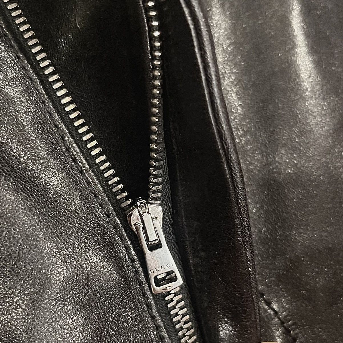 Gucci $4200 GUCCI LEATHER PANTS, BLACK, SIZE 44 Size US 29 - 10 Thumbnail