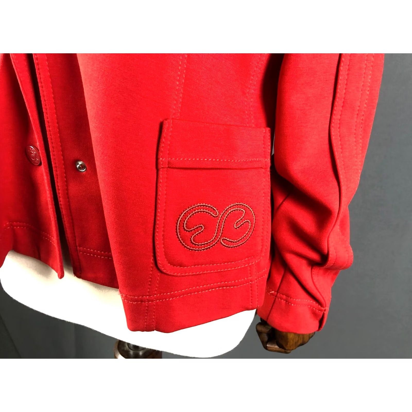 Escada ESCADA Sport Blazer Jacket Red Women M Polyamide Jersey Long Sleeve Belted Casual Modern Style Jacket Size M / US 6-8 / IT 42-44 - 7 Thumbnail