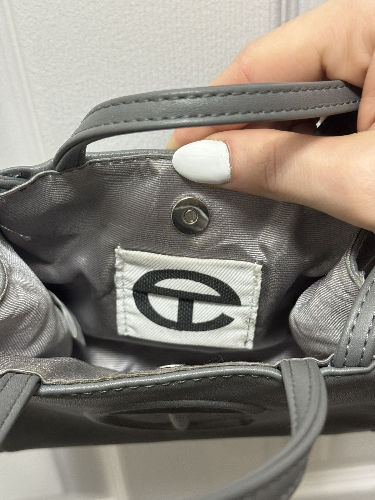 Telfar Teflar Grey Small Shopping Bag Size ONE SIZE - 3 Thumbnail