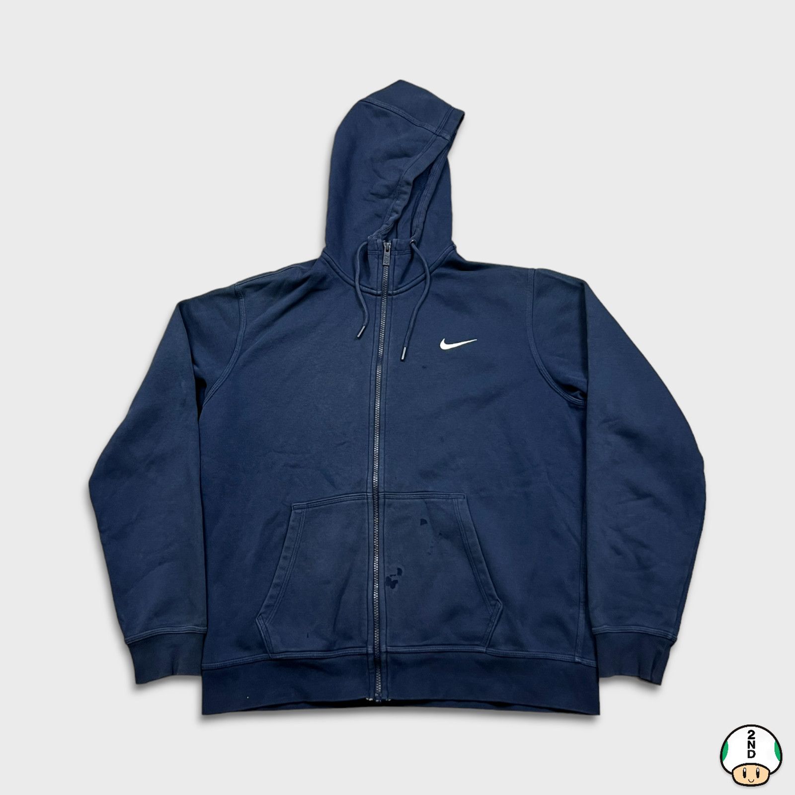 Nike × Vintage Nike Sportswear Hoodie Large Swoosh Zip Hooded Sweatshirt Size US L / EU 52-54 / 3 - 1 Thumbnail