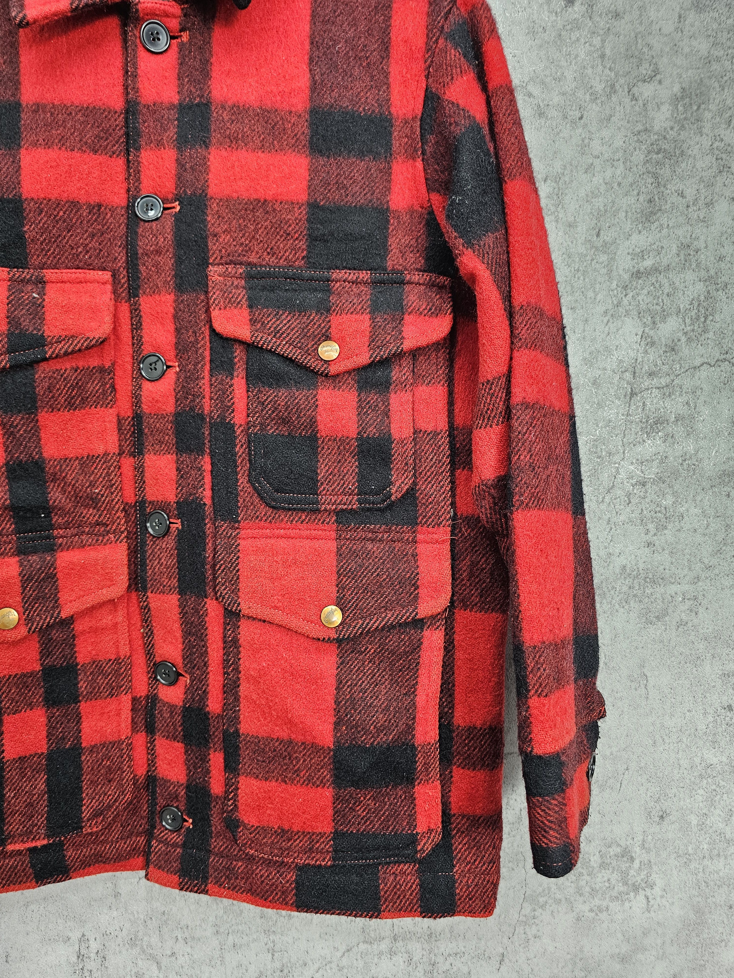 Vintage Vintage WRANGLER Multi Pockets Checked Wool Jacket J0031 Size US M / EU 48-50 / 2 - 6 Thumbnail
