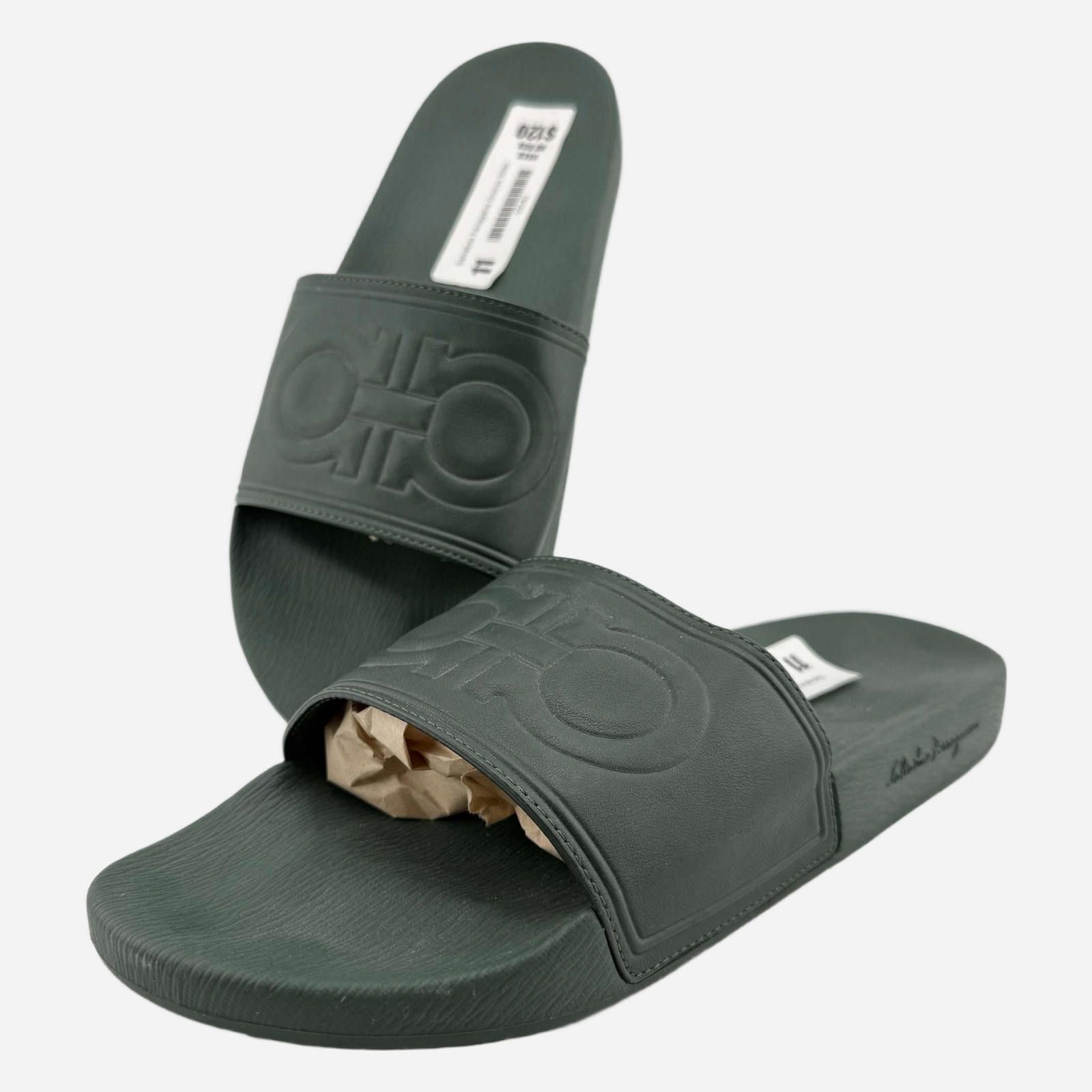 Salvatore Ferragamo Salvatore Ferragamo Groove Slide 11 Used No Box Size US 11 / EU 44 - 1 Thumbnail