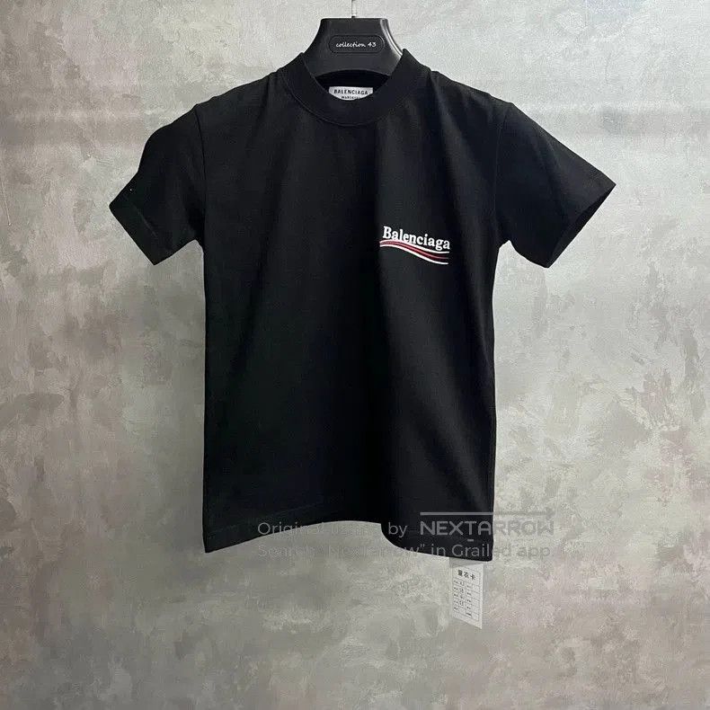 Balenciaga Balenciaga Black Logo Slim Short-Sleeve T-Shirt. Size US S / EU 44-46 / 1 - 1 Thumbnail