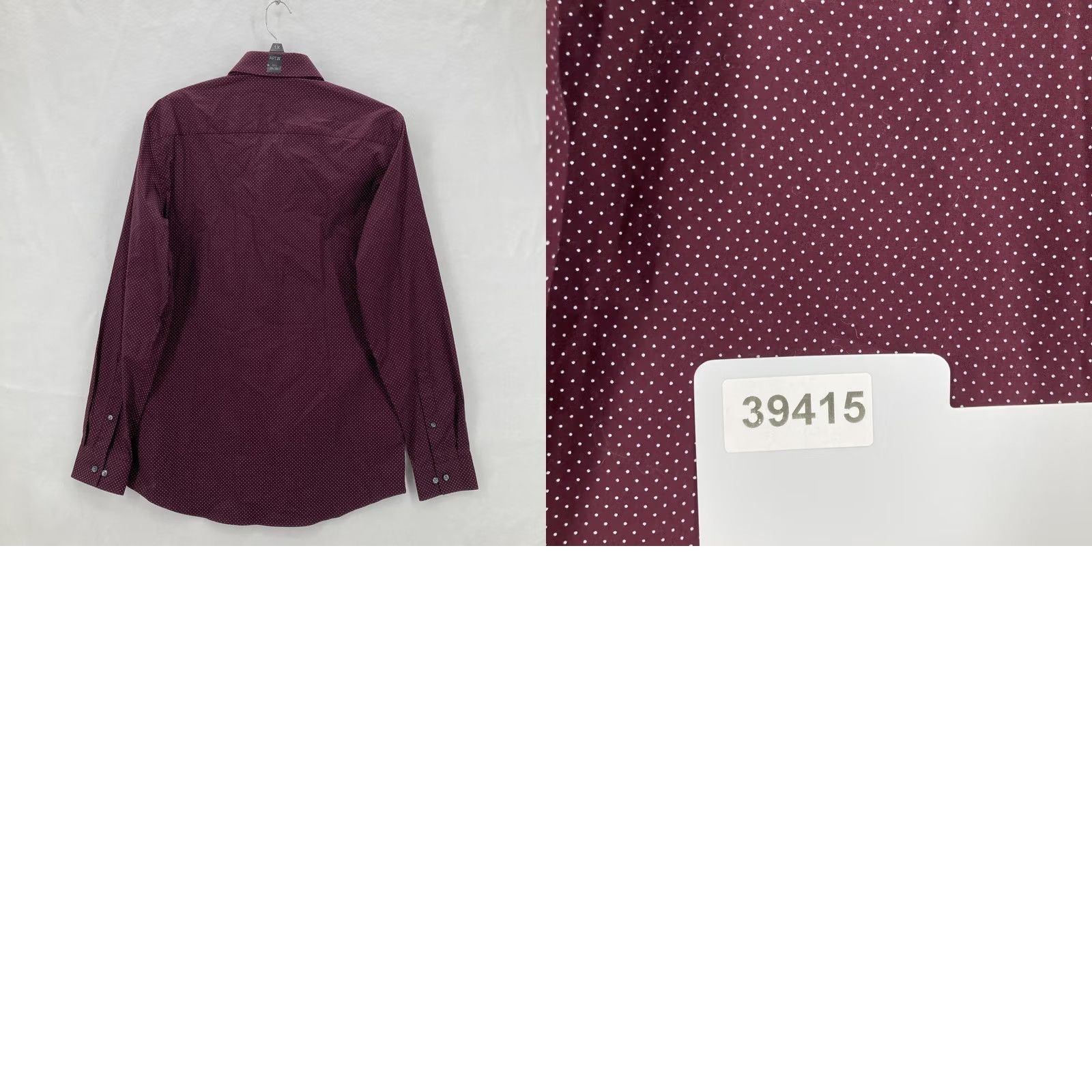 Apt. 9 APT 9 Shirt Mens 15.5 34/35 Poet Purple Polka Dot Slim Fit Stretch Dress Shirt NWT Size US L / EU 52-54 / 3 - 9 Thumbnail