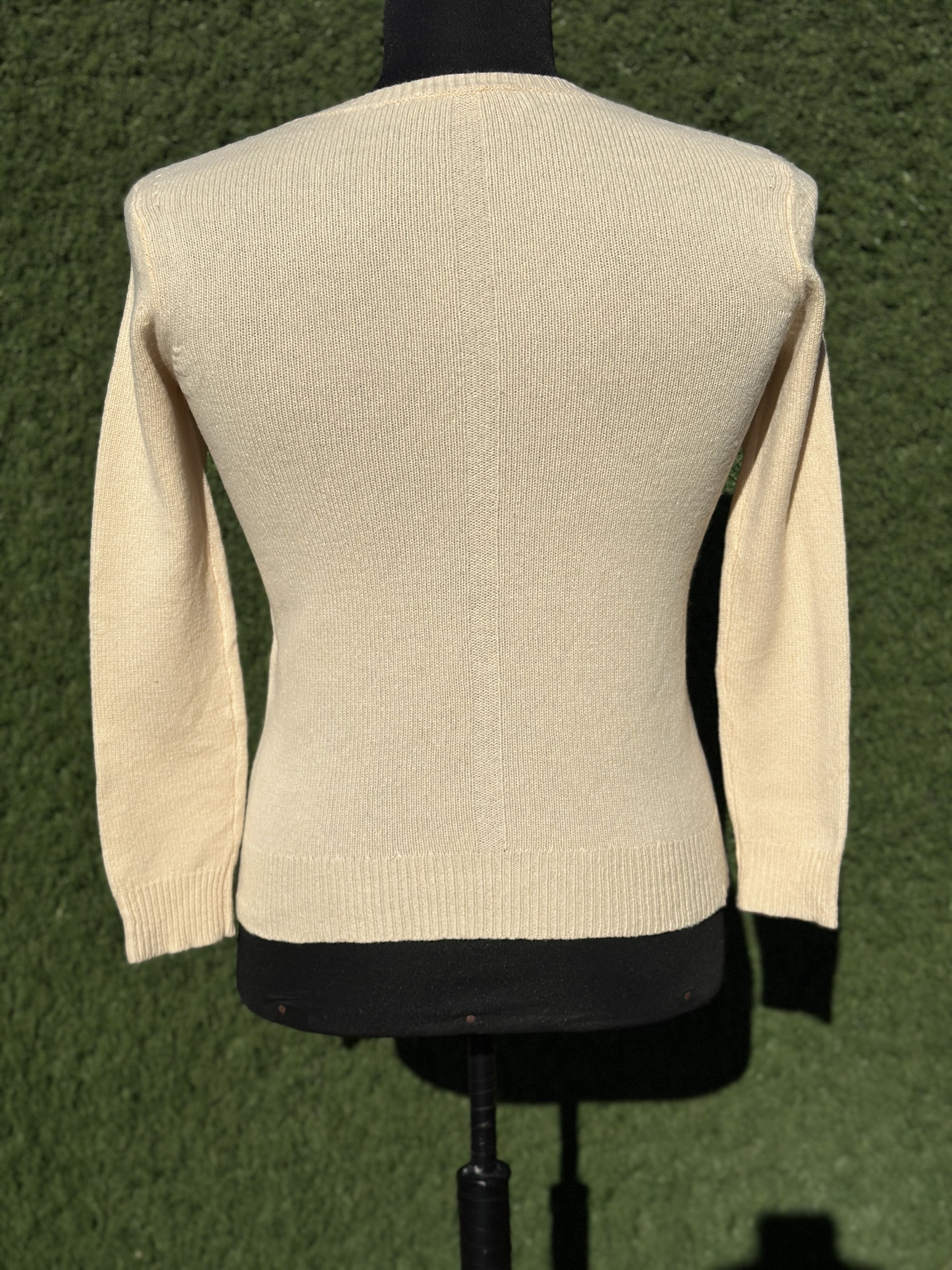The Row The Row V-Neck Fine Knit Sweater Cashmere Camel Hair Siz XS Size XS / US 0-2 / IT 36-38 - 4 Thumbnail