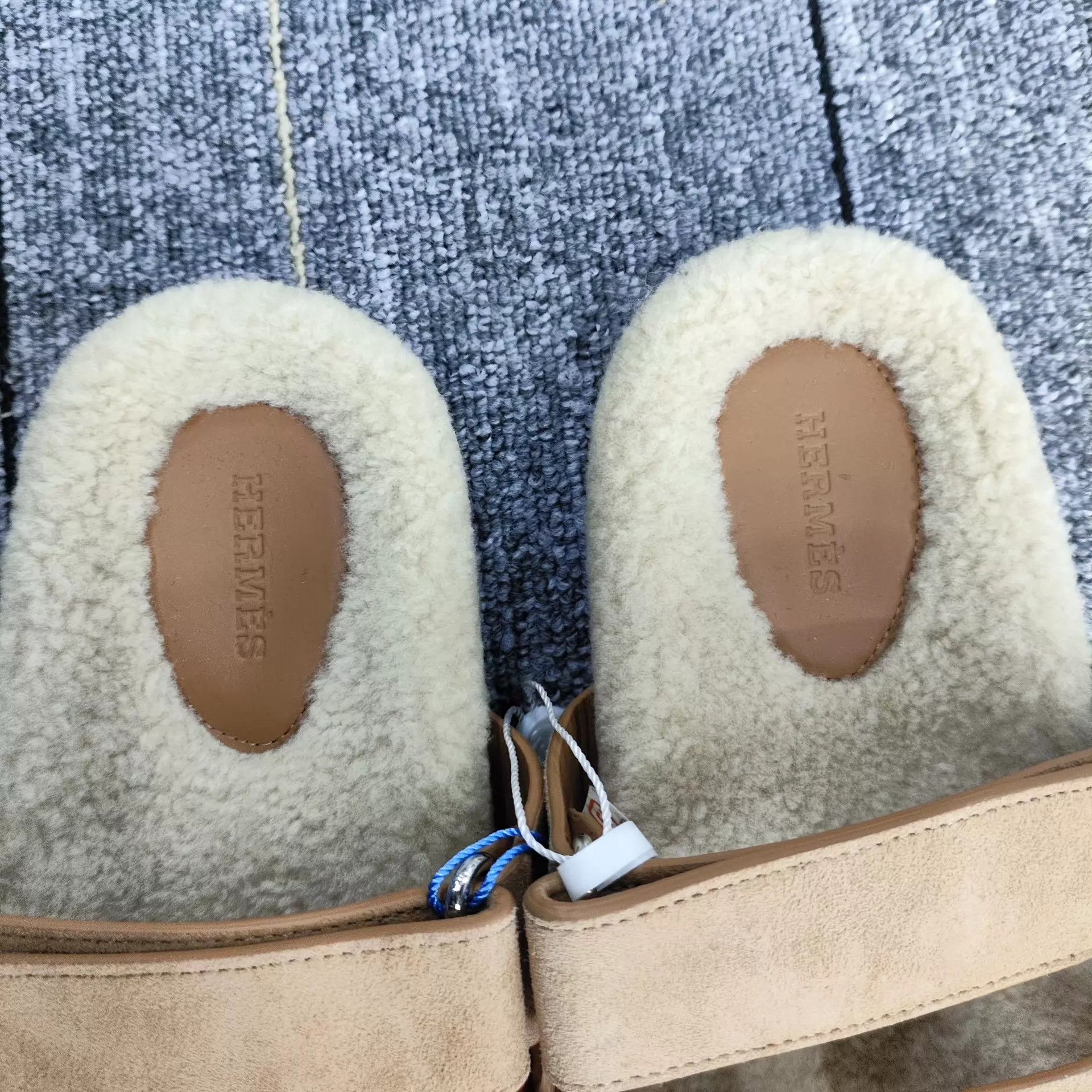 Hermes Hermès Suede Slippers Camel 36 New 260304HS18M06 Size US 5.5 / IT 35.5 - 4 Thumbnail