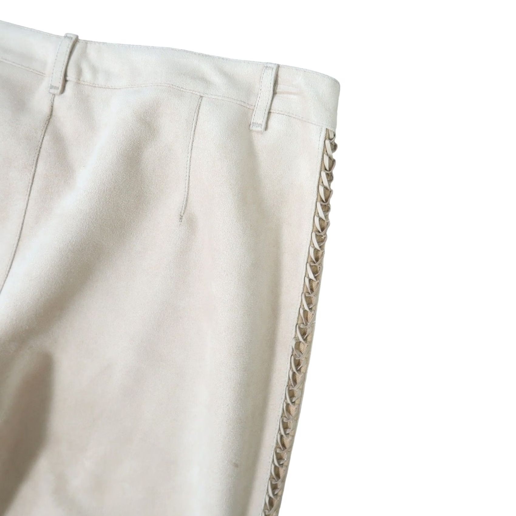 Vintage VINTAGE Vertigo Paris pants Flare Bootcut Dress Pants Tan US 8 Womens Regular Rise Mid 9" Inseam 33" Size 30" / US 8 / IT 44 - 4 Thumbnail