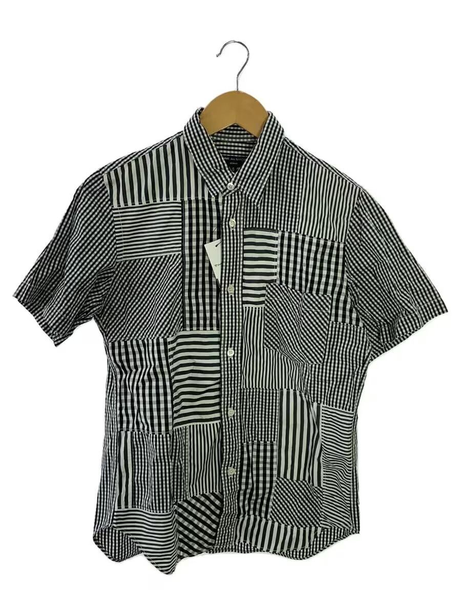 Comme des Garcons × Comme des Garcons Homme Reconstructed Patchwork Short Sleeve Button Shirt Size US S / EU 44-46 / 1 - 1 Thumbnail